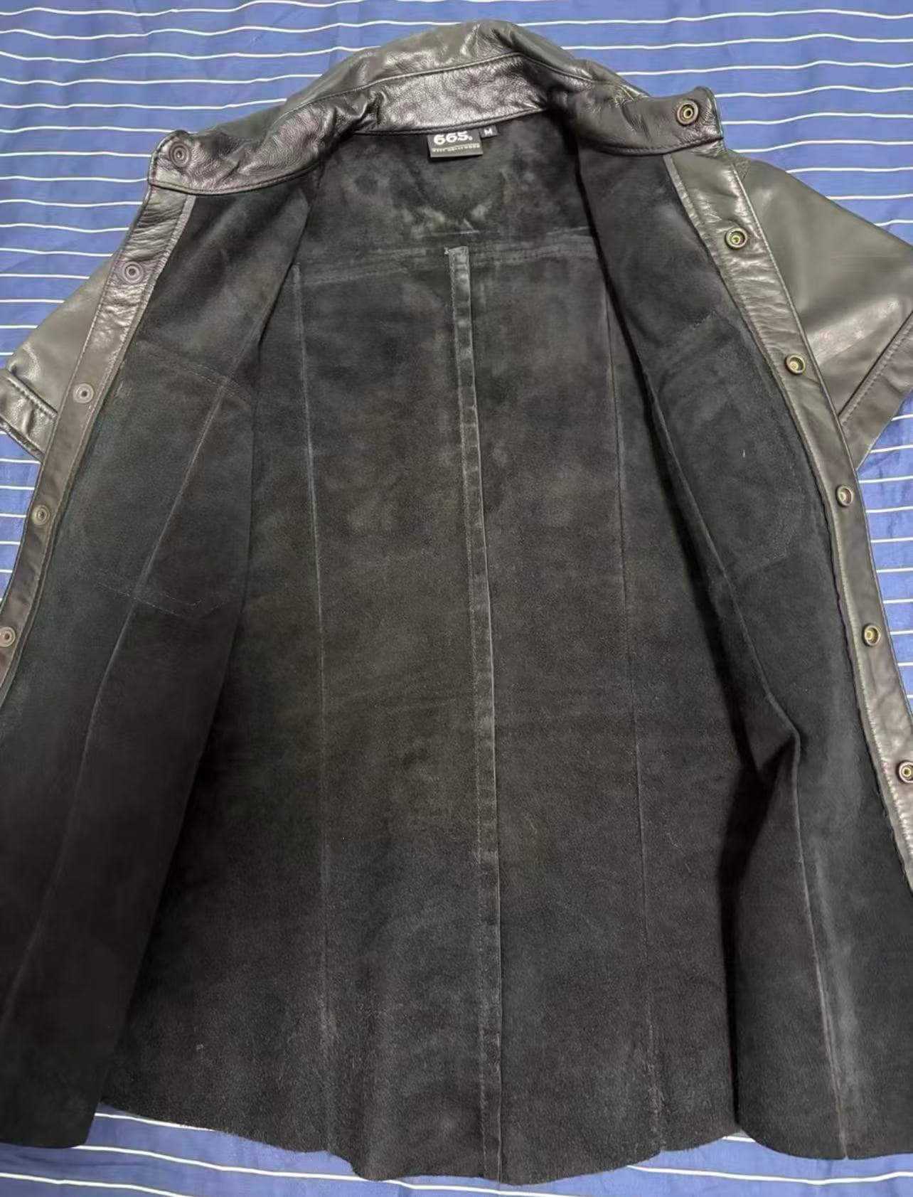 Brand 665 – Men’s Cowhide Leather Shirt (New) – Short Sleeve - Thumbnail 4