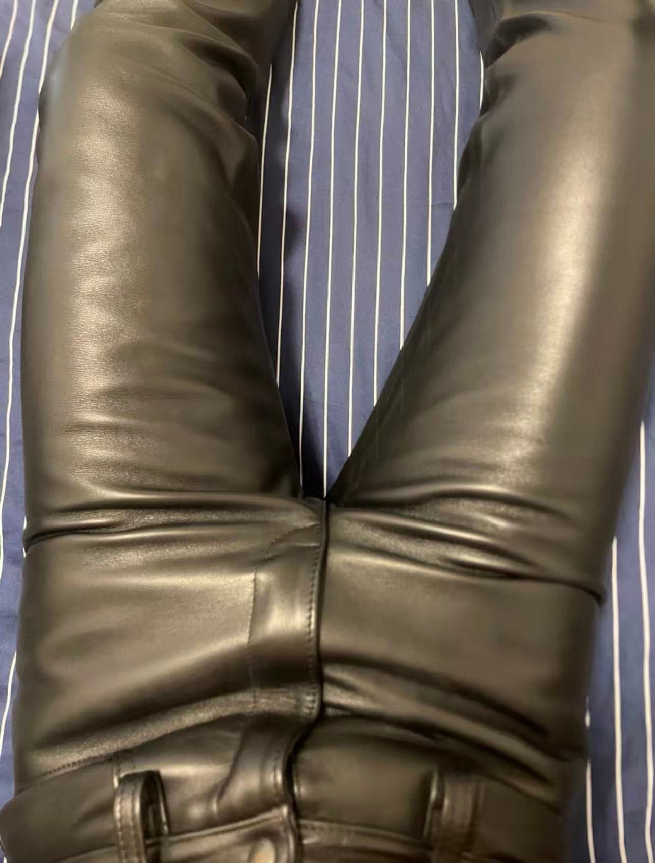RoB Leather Hipster Pants Slim Fit - Thumbnail 6