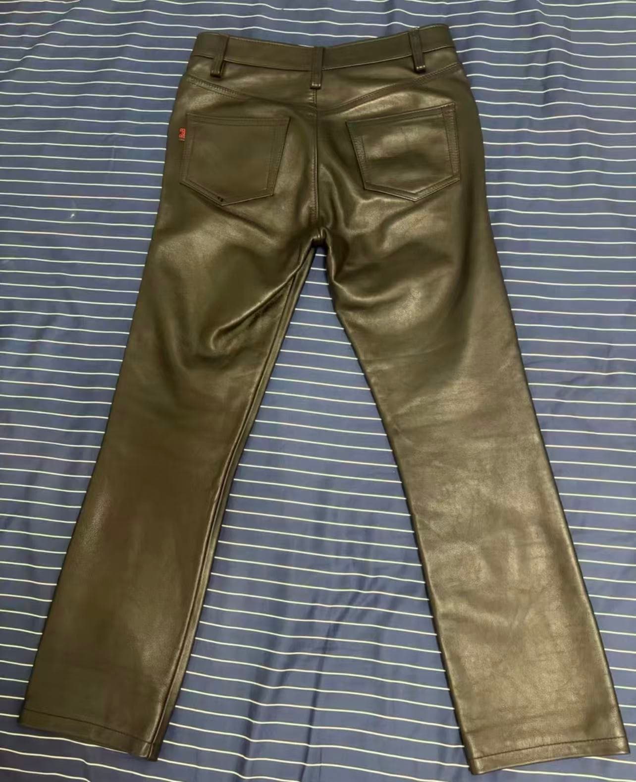 RoB Leather Hipster Pants Slim Fit - Thumbnail 3