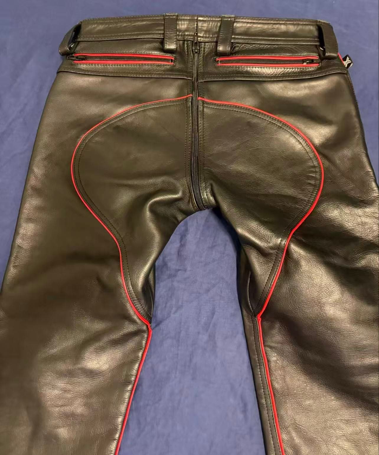 Boxer Berlin Diamond-Quilted Cowhide Leather Pants - Thumbnail 5