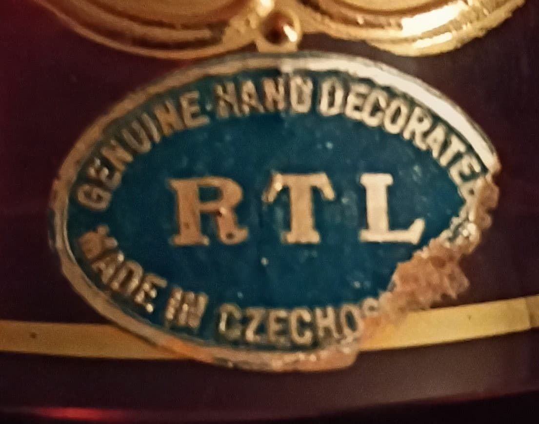 Vintage Czech Art Glass 4" Bell - Hand-Blown Bohemian Crystal with Applied Glass Florals - Thumbnail 8