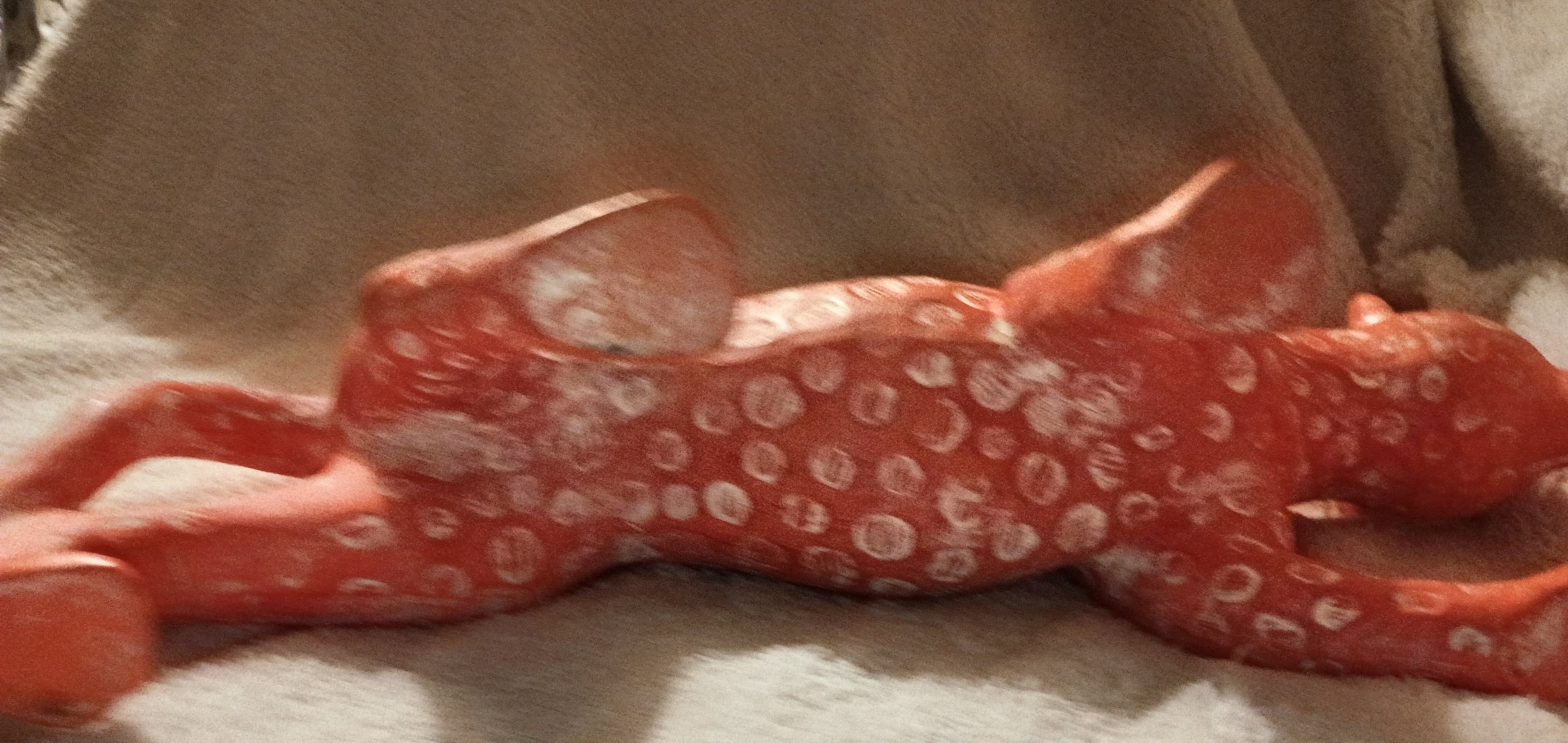 Handcrafted Ceramic Leopard Planter with White Accents - Thumbnail 6