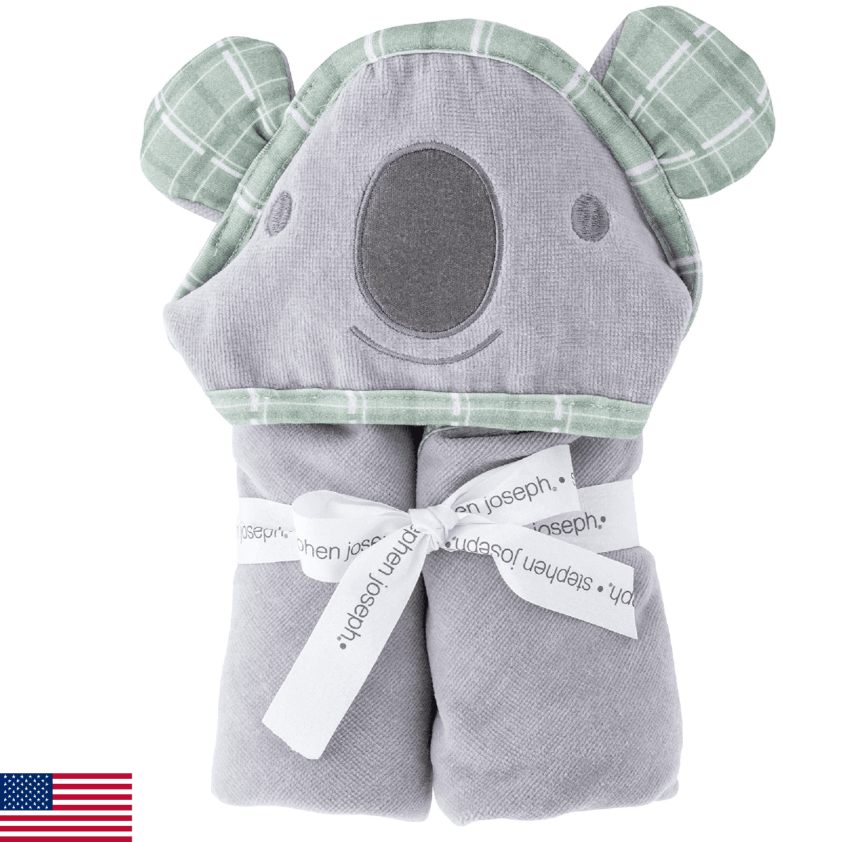 Stephen Joseph, Baby Hooded Bath Towel, Koala - Image 1