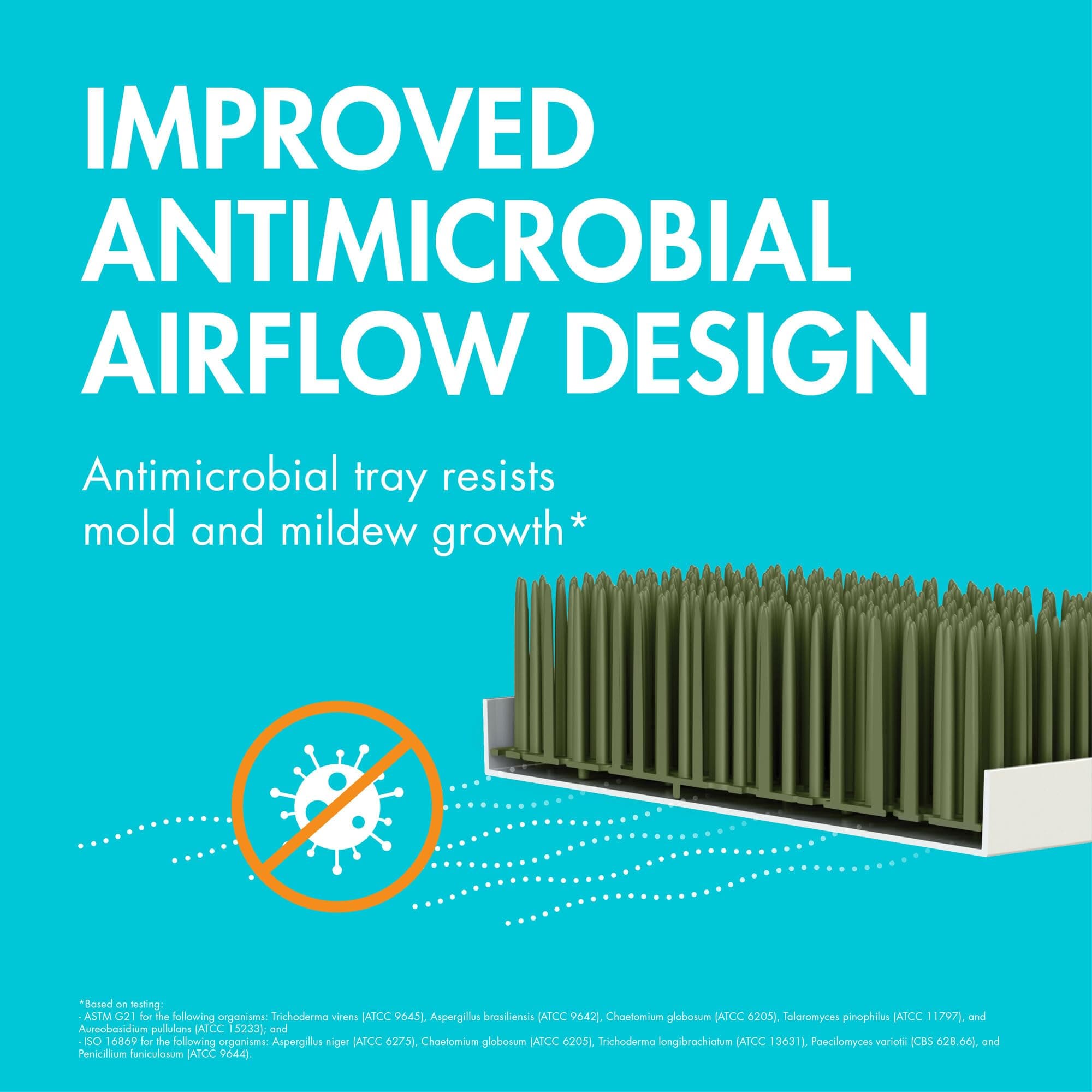 Boon Lawn Countertop Baby Bottle Drying Rack with Antimicrobial Tray - Baby Bott - Thumbnail 3