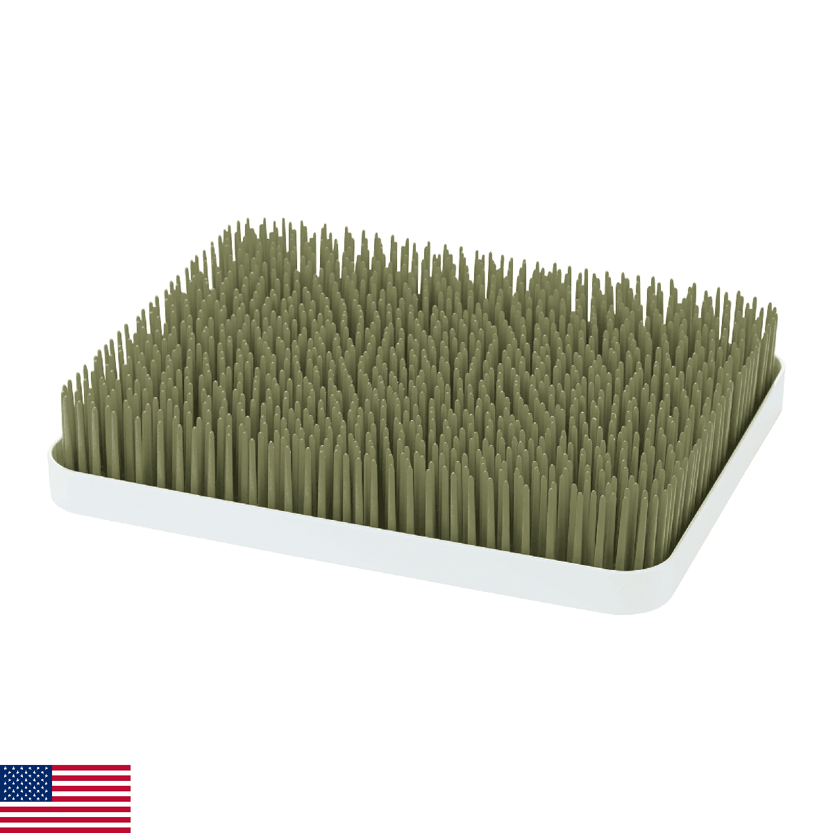 Boon Lawn Countertop Baby Bottle Drying Rack with Antimicrobial Tray - Baby Bott - Image 1