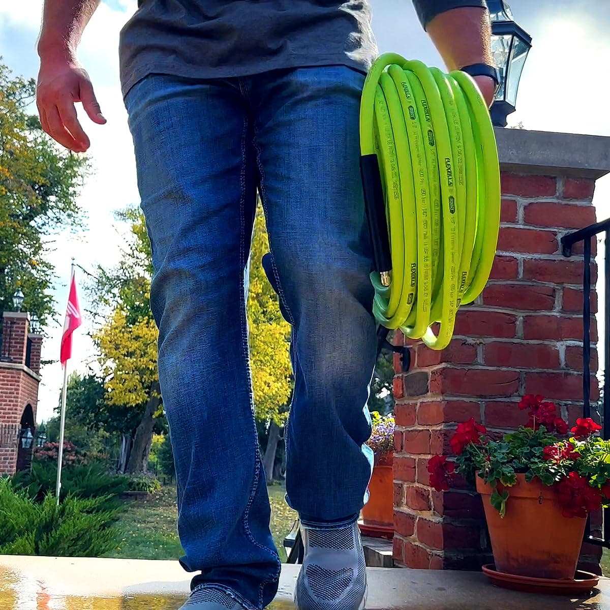 Flexzilla Pressure Washer Hose with M22 Fittings, 1/4 in. x 25 ft., ZillaGreen - - Thumbnail 8