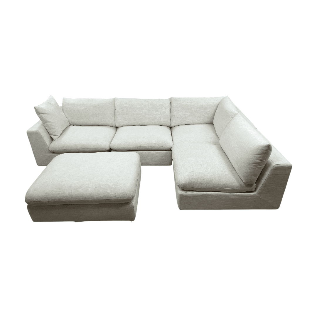 Castlery Dawson Chaise Sectional Sofa with Ottoman - Thumbnail 3