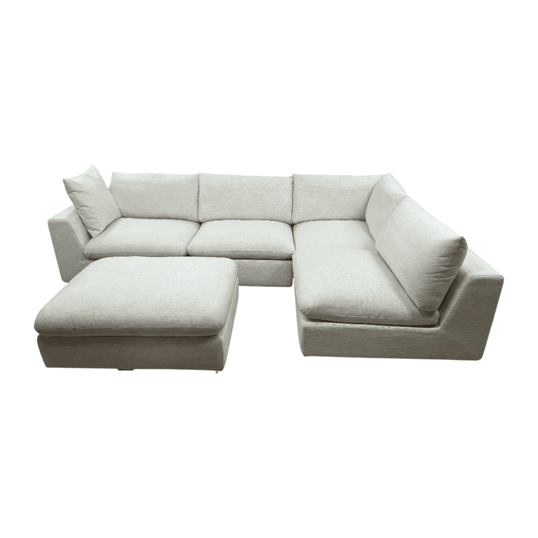 Castlery Dawson Chaise Sectional Sofa with Ottoman - Thumbnail 2