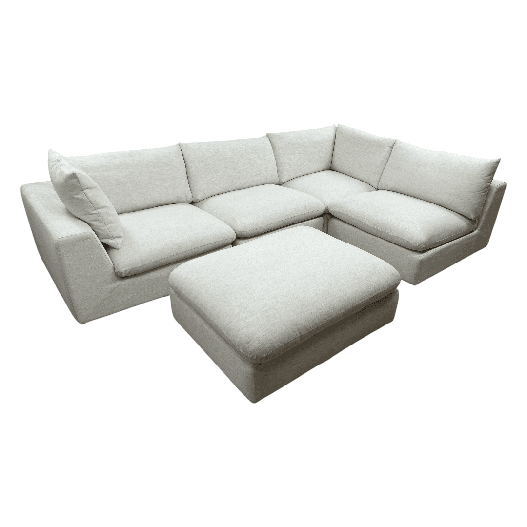 Castlery Dawson Chaise Sectional Sofa with Ottoman - Thumbnail 8