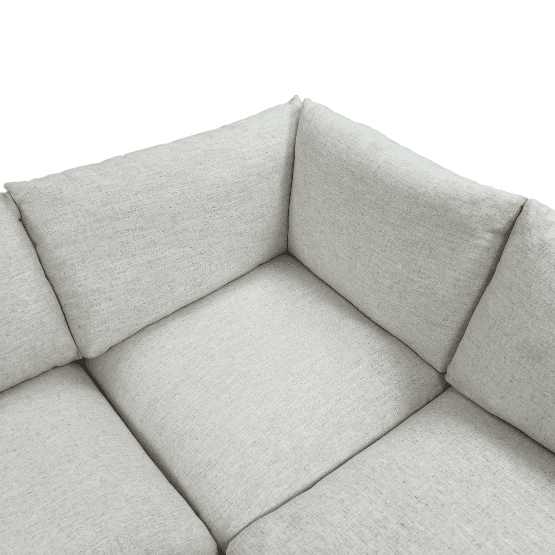 Castlery Dawson Chaise Sectional Sofa with Ottoman - Thumbnail 16