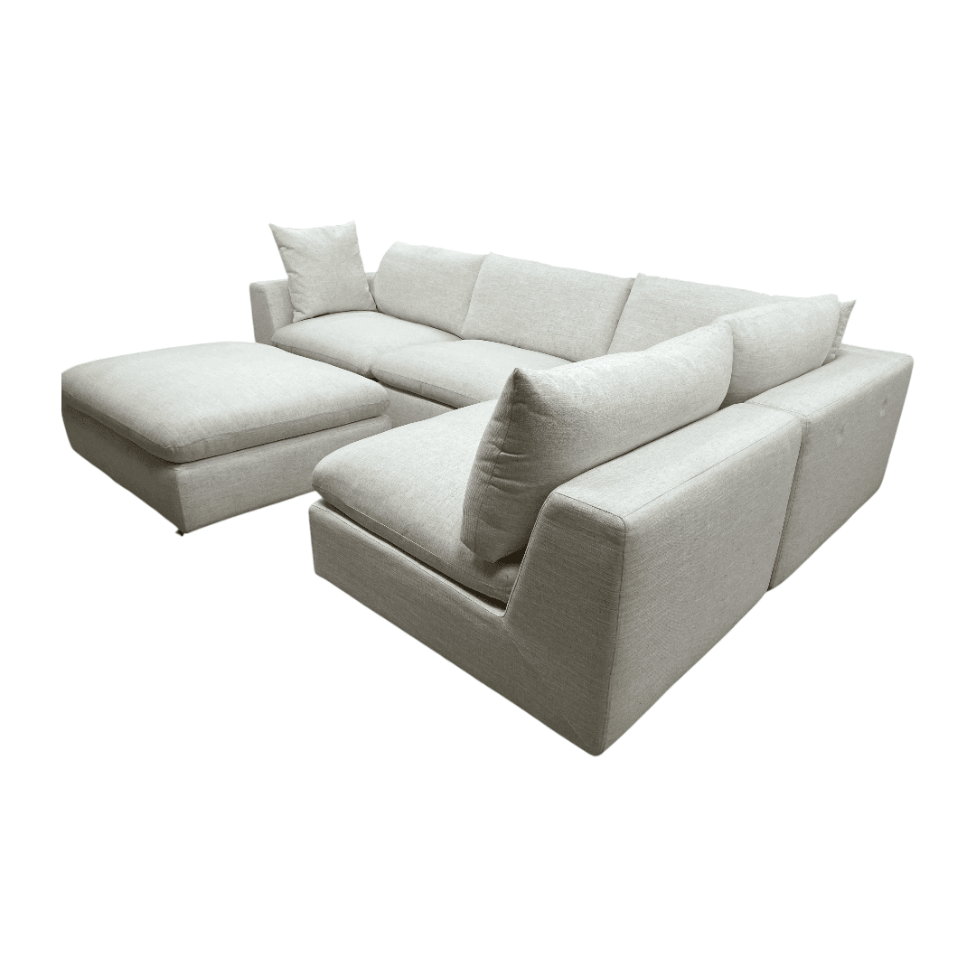 Castlery Dawson Chaise Sectional Sofa with Ottoman - Thumbnail 7