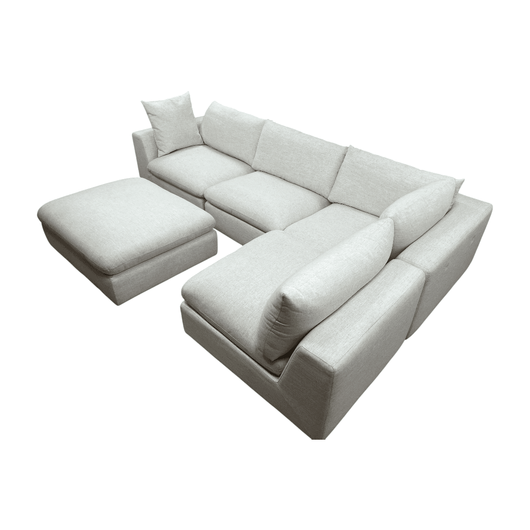 Castlery Dawson Chaise Sectional Sofa with Ottoman - Thumbnail 6