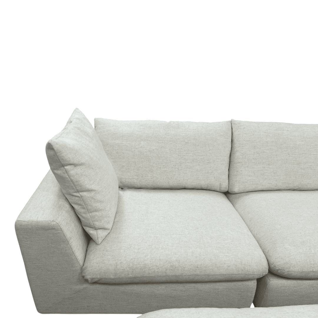 Castlery Dawson Chaise Sectional Sofa with Ottoman - Thumbnail 14