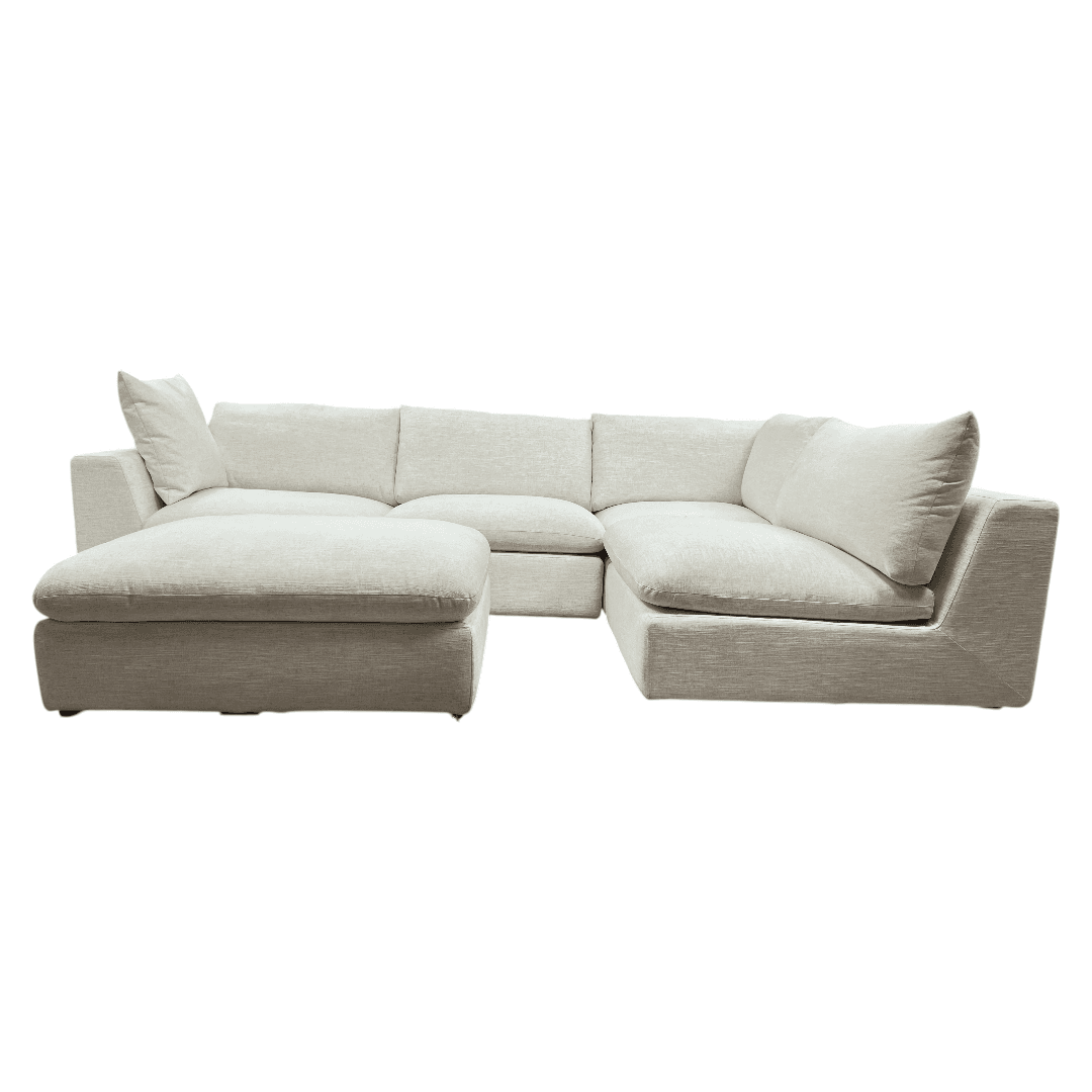 Castlery Dawson Chaise Sectional Sofa with Ottoman - Thumbnail 9