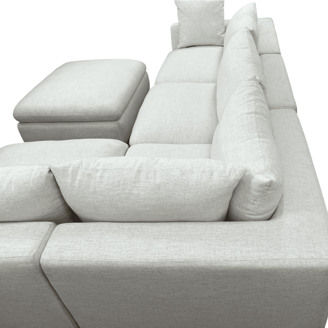 Castlery Dawson Chaise Sectional Sofa with Ottoman - Thumbnail 20