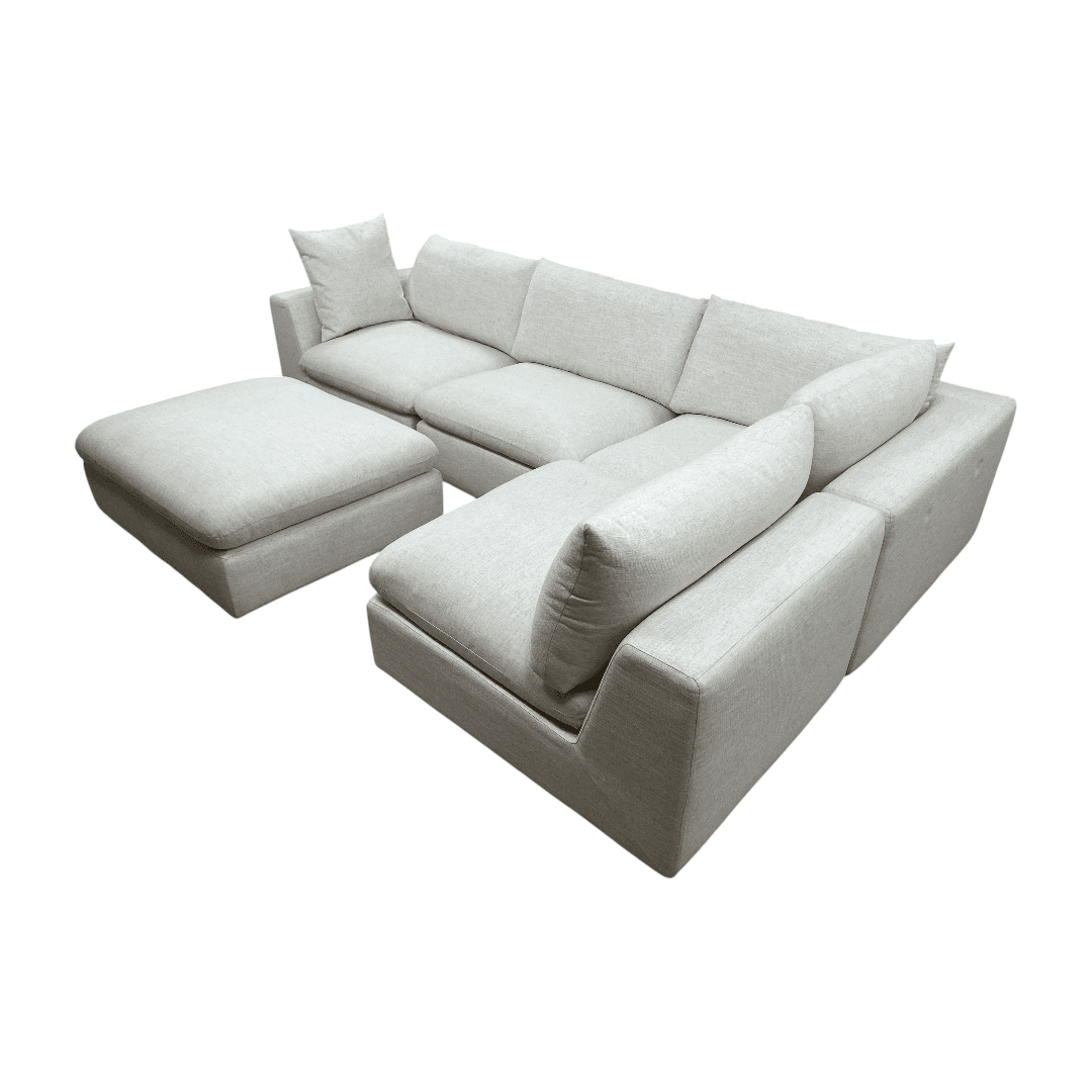 Castlery Dawson Chaise Sectional Sofa with Ottoman - Thumbnail 5