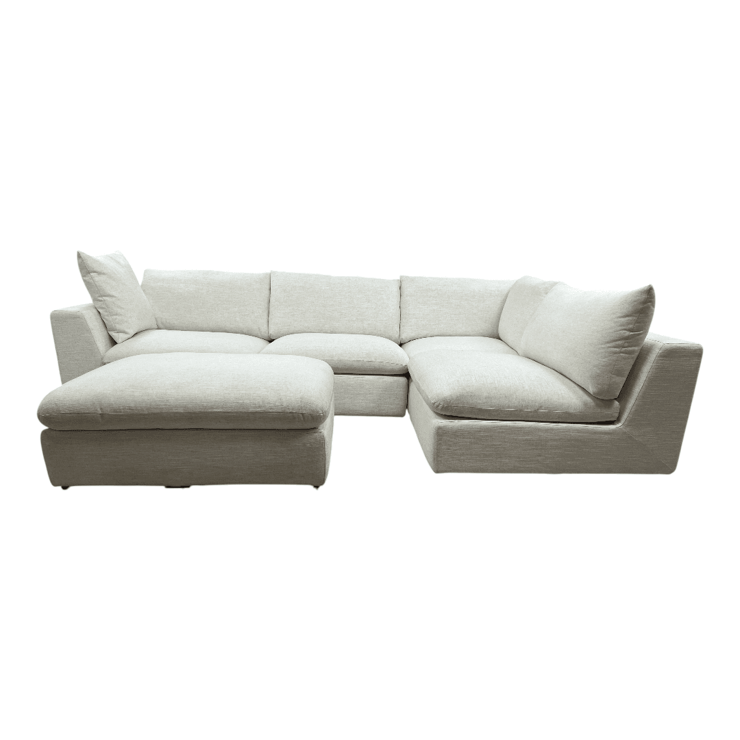 Castlery Dawson Chaise Sectional Sofa with Ottoman - Thumbnail 10