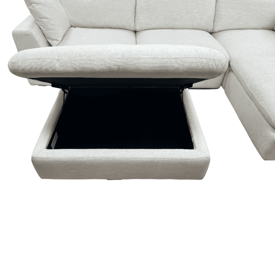 Castlery Dawson Chaise Sectional Sofa with Ottoman - Thumbnail 21