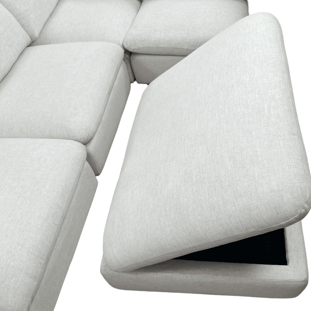 Castlery Dawson Chaise Sectional Sofa with Ottoman - Thumbnail 25