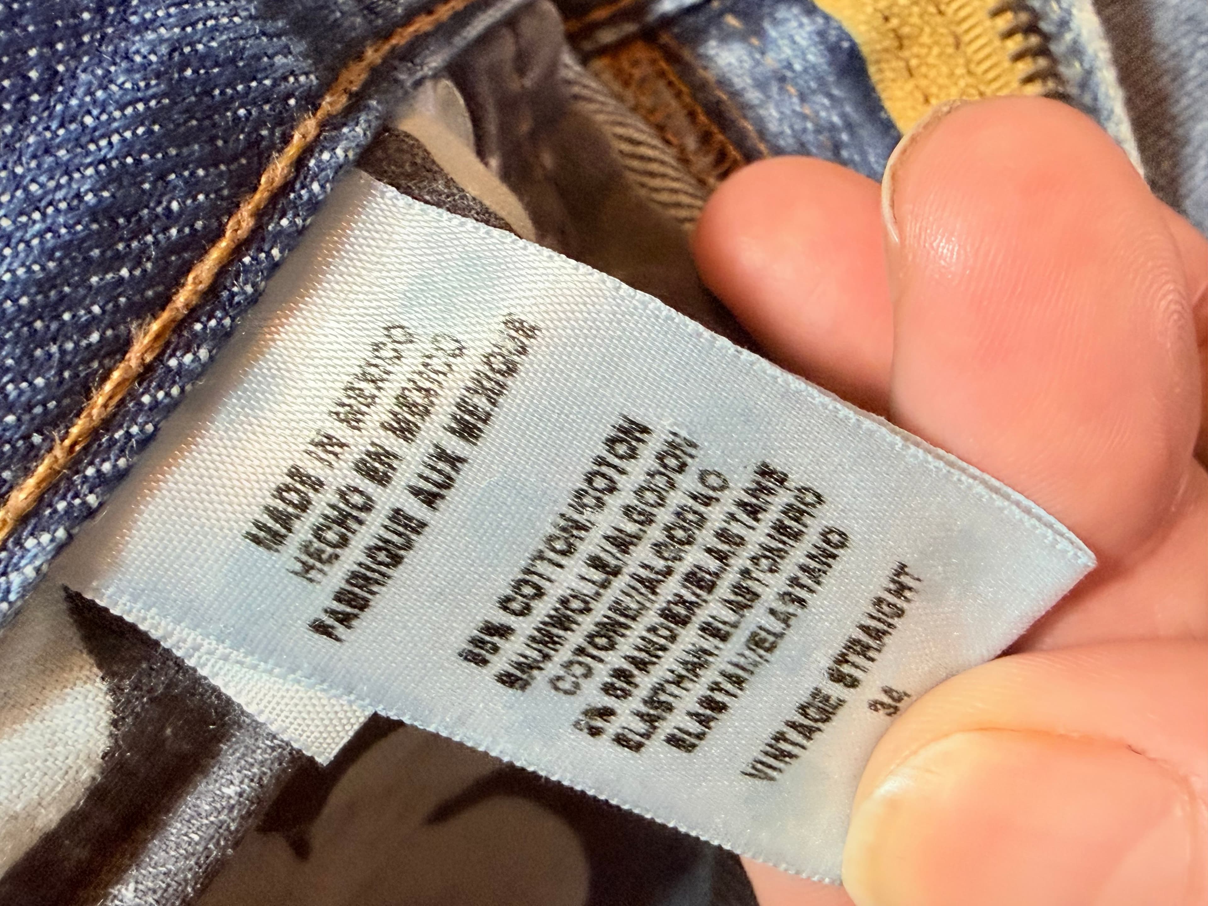 Lucky Brand Long Inseam 34x32 Men's Jeans Light Wash Distressed - Thumbnail 6