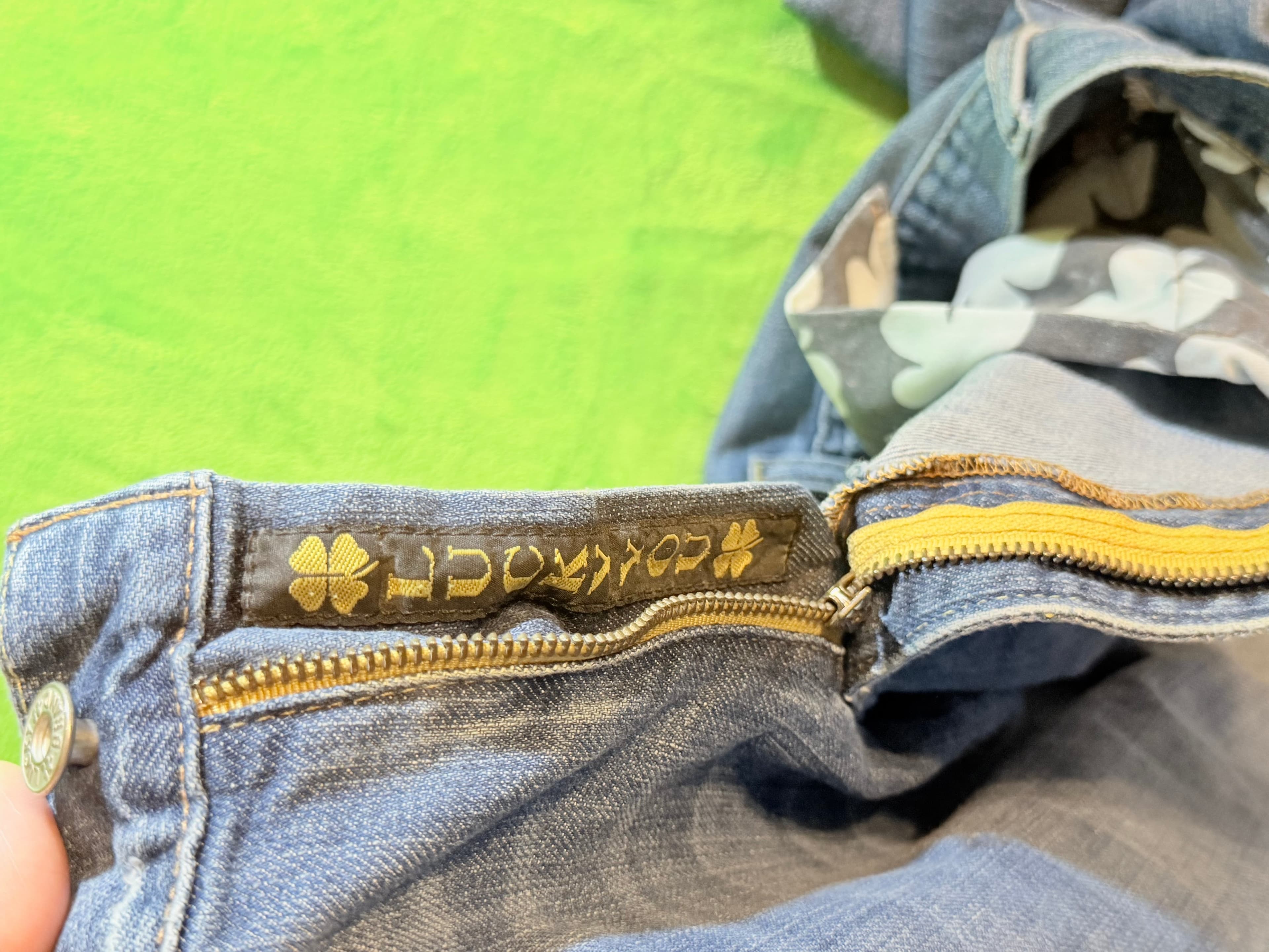 Lucky Brand Long Inseam 34x32 Men's Jeans Light Wash Distressed - Thumbnail 8