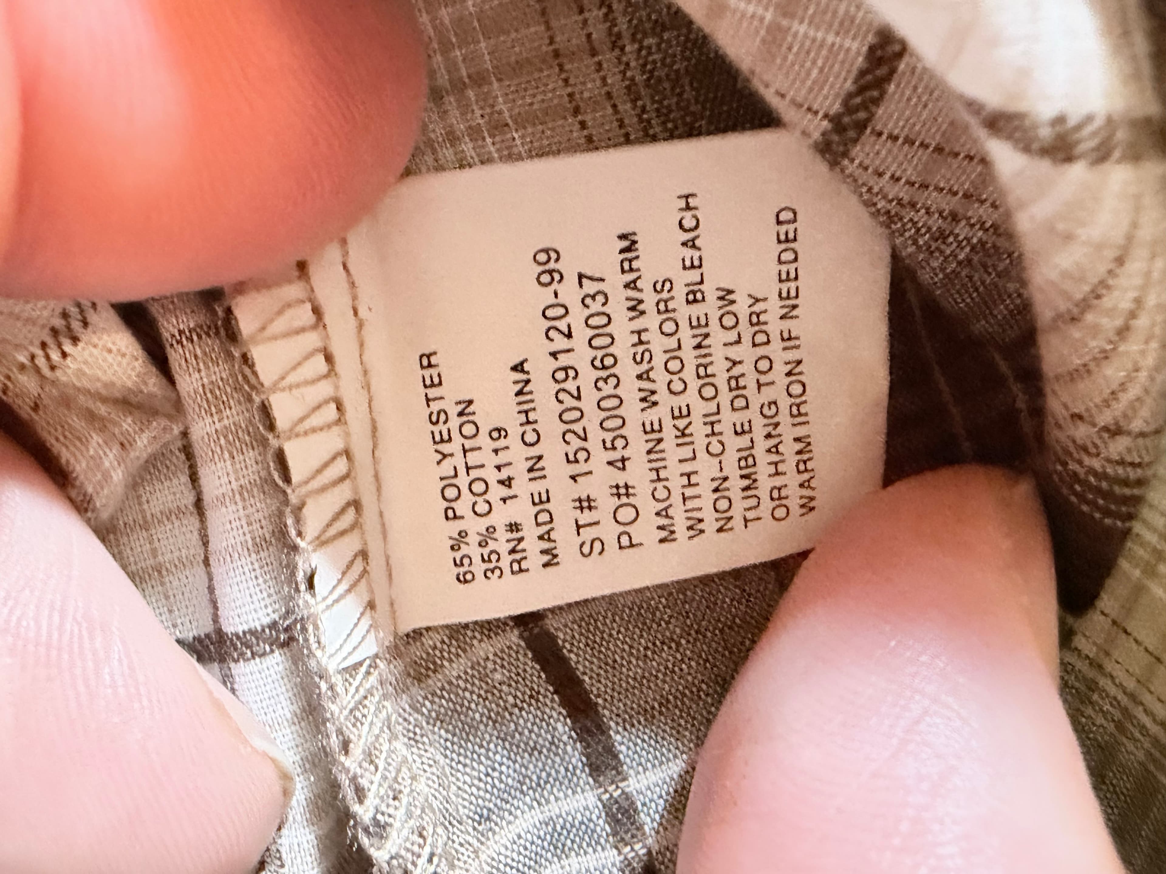 Ely Cattleman Plaid Western Shirt Size L Long Sleeve - Thumbnail 6