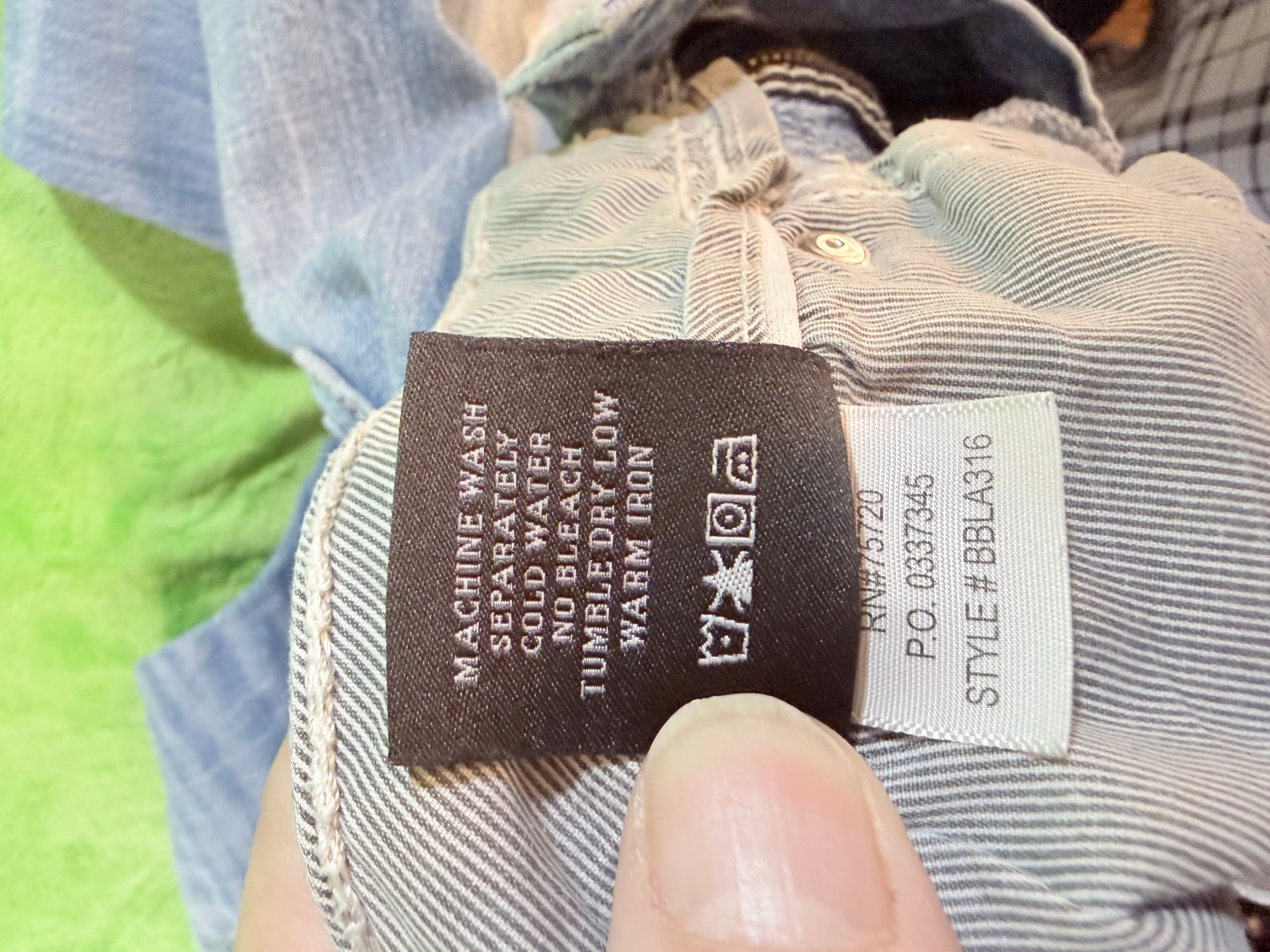 Buckle Black BBLA316 Light Wash Distressed Bootcut Men’s Jeans 34x32 - Thumbnail 4