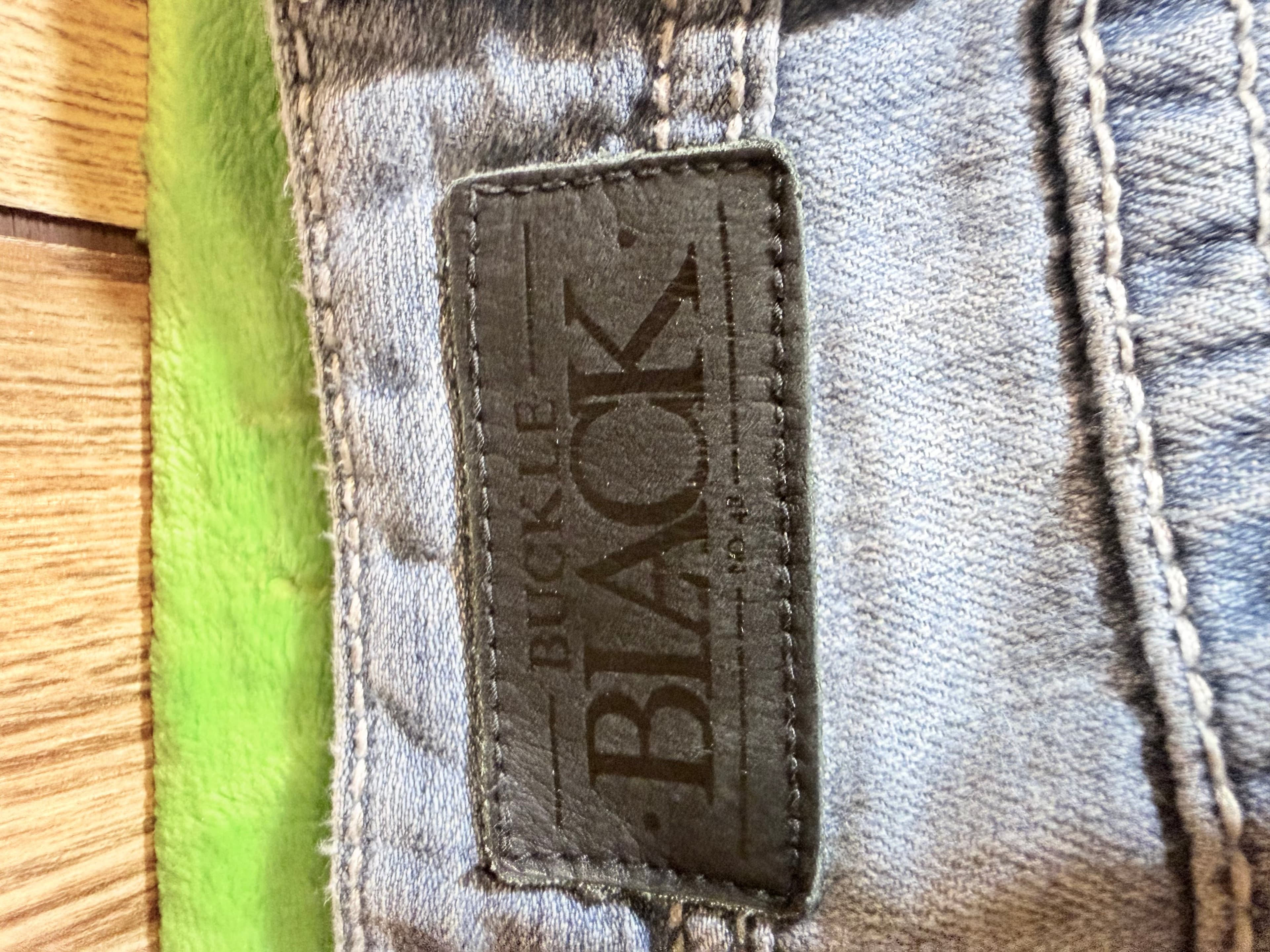 Buckle Black BBLA316 Light Wash Distressed Bootcut Men’s Jeans 34x32 - Thumbnail 8