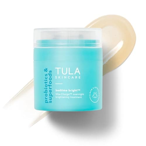 TULA Skincare Bedtime Bright Vita-Charge Overnight Brightening Treatment with Niacinamide & Vitamin C, - Image 1
