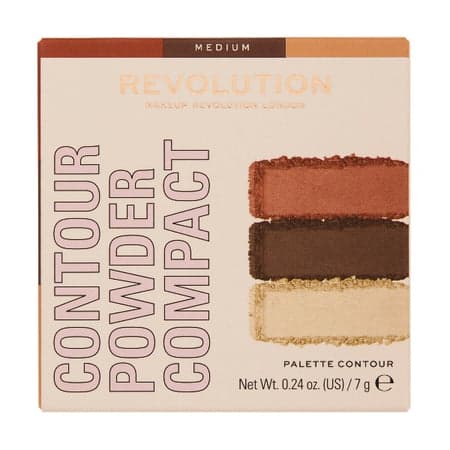 Makeup Revolution Face Powder Contour Compact - Medium 7g - Thumbnail 7