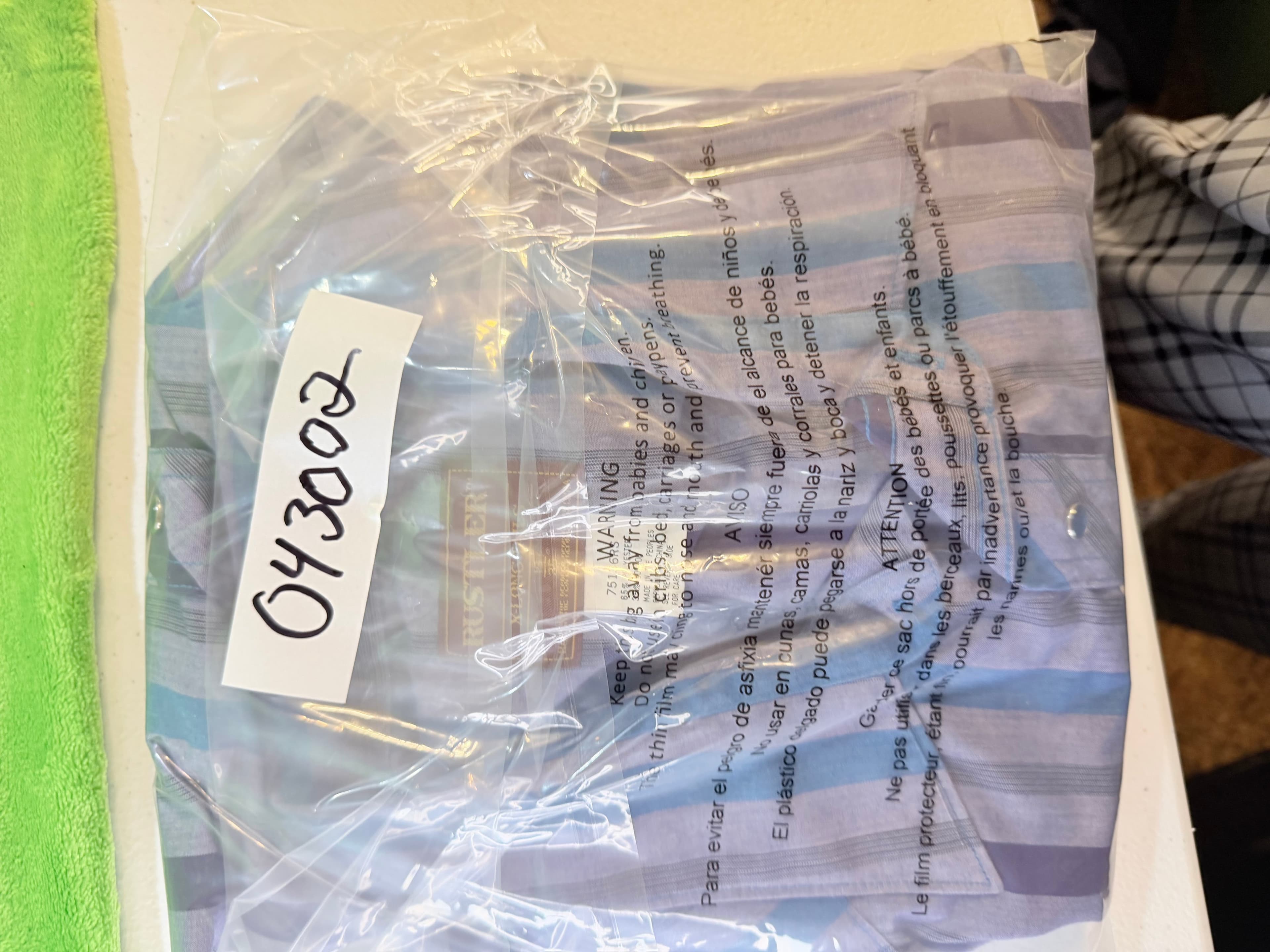 Rustler X Long Tails Striped Western Shirt Size 19 35 - Thumbnail 8