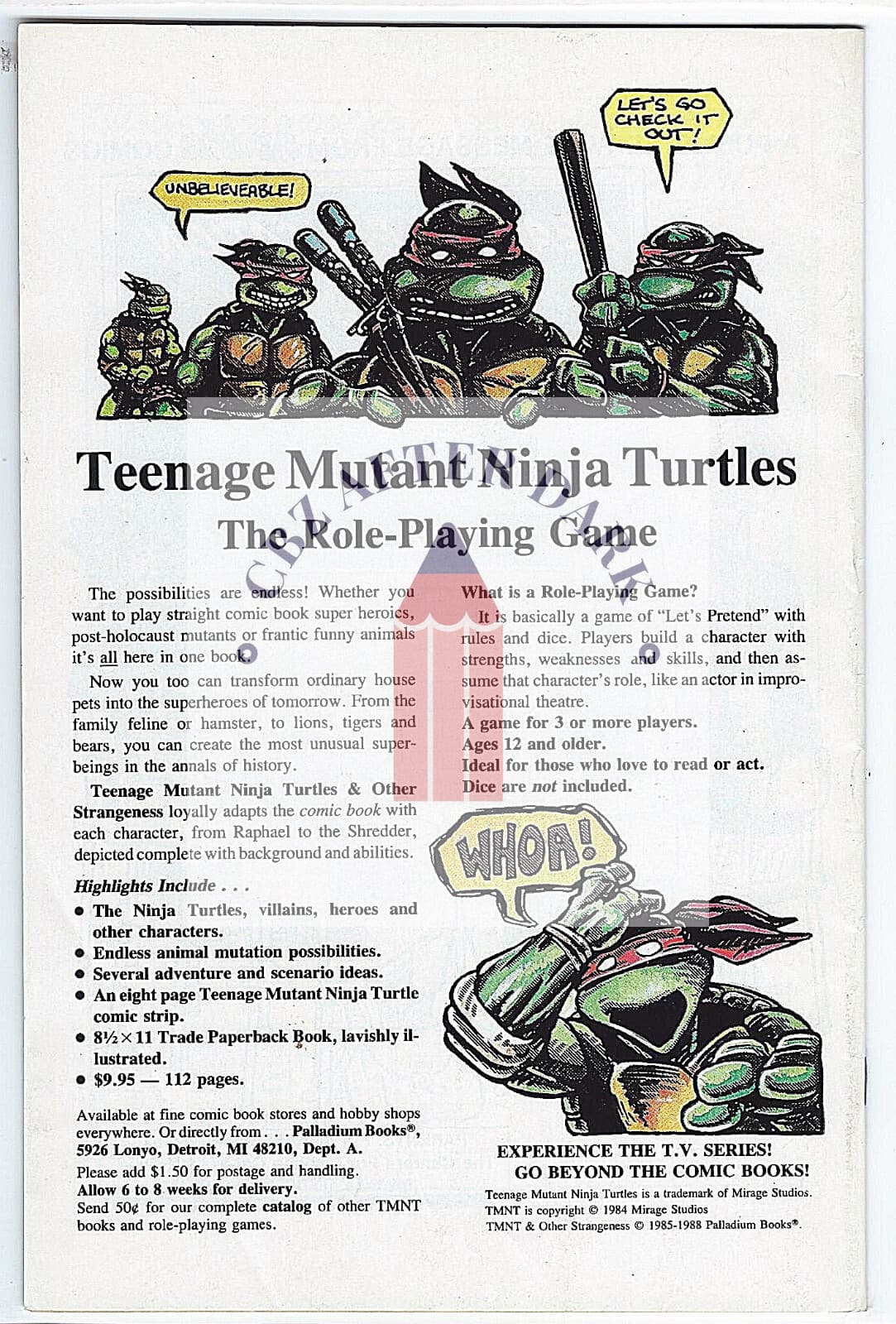 Teenage Mutant Ninja Turtles Adventures, Vol. 1 #2A - 4.0 Very Good Archie - Thumbnail 2
