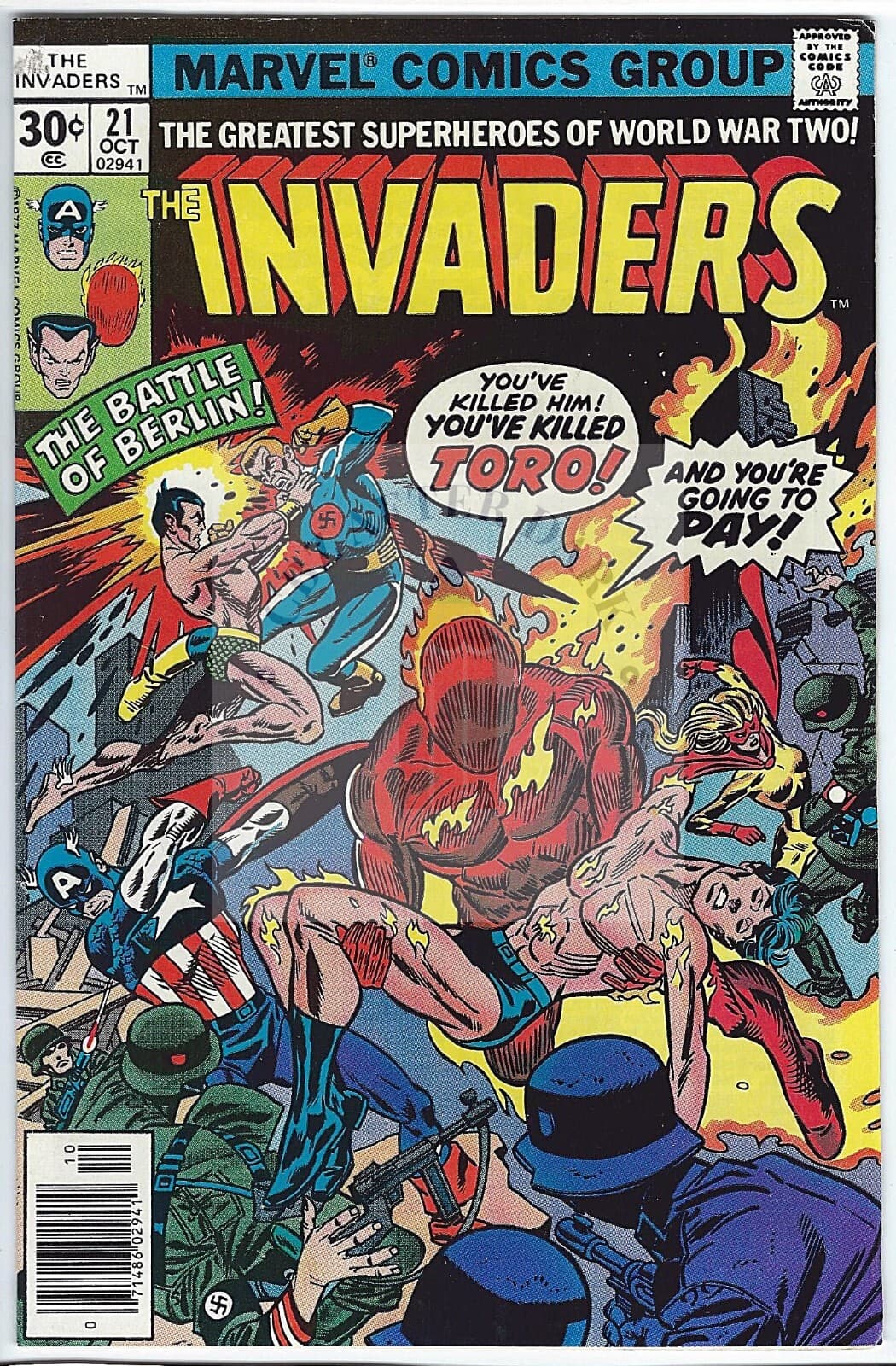 Invaders, Vol. 1 - #21B - 8.0 Very Fine - 1977 - Image 1