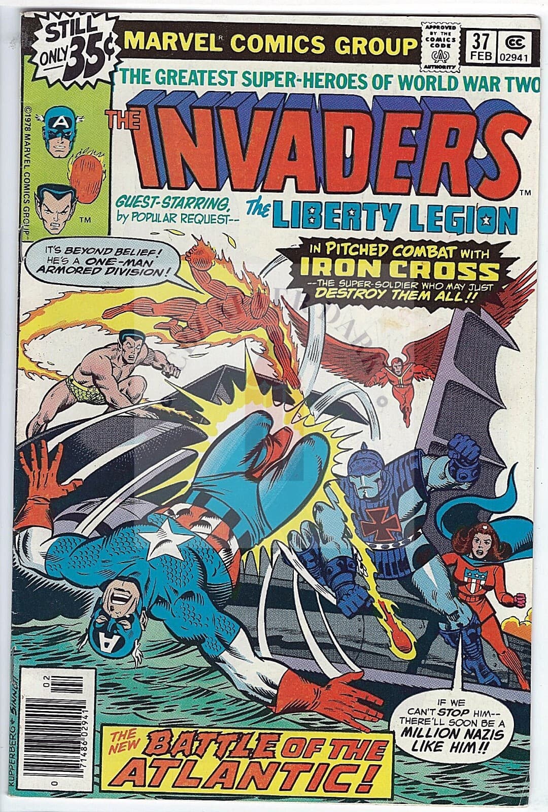 Invaders, Vol. 1 - #37A - 8.0 Very Fine - 1st cameo app. Lady Lotus - Image 1