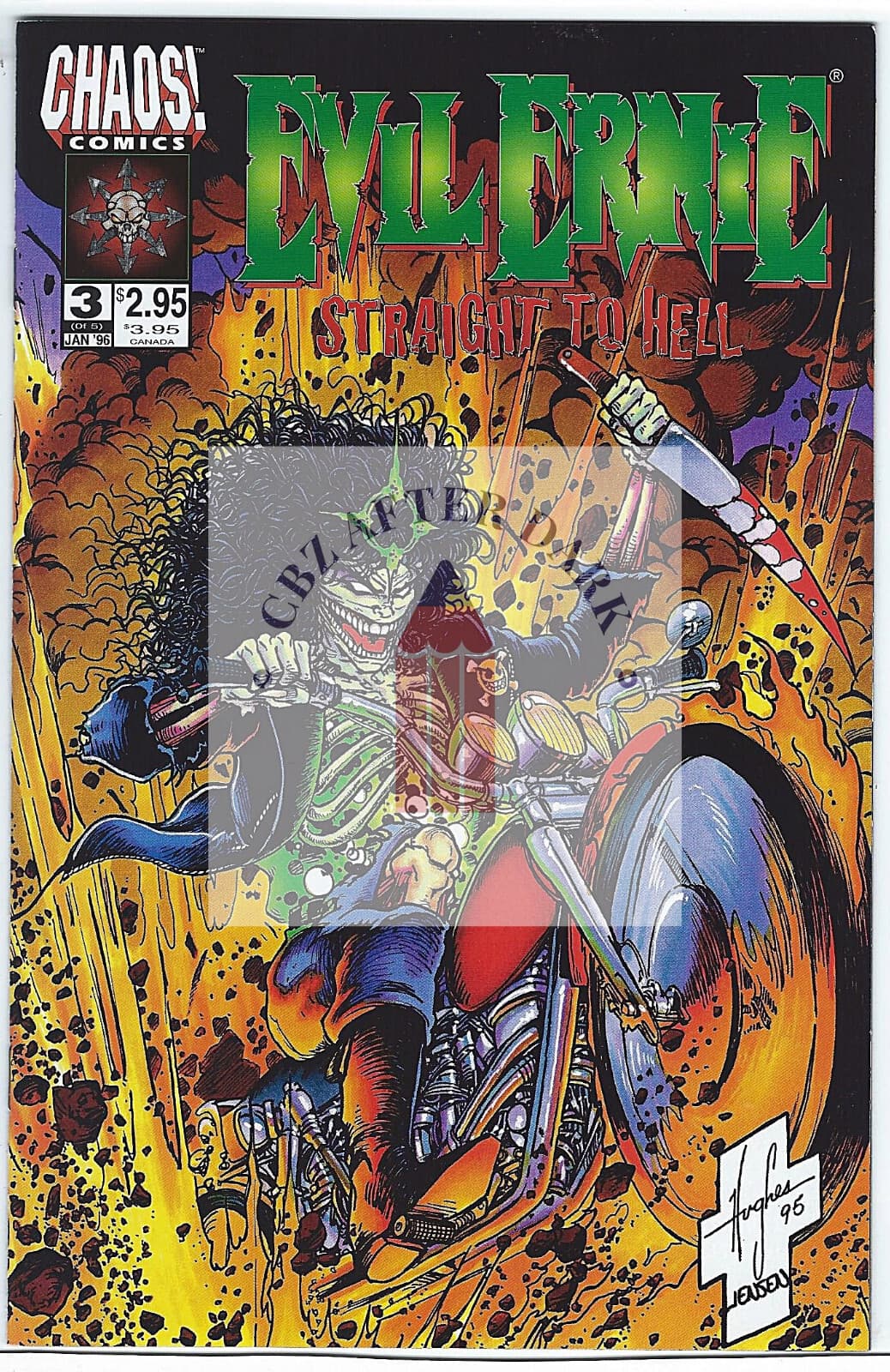 Evil Ernie: Straight to Hell #3A - 9.6 Near Mint + Chaos! Comics - 1996 - Image 1