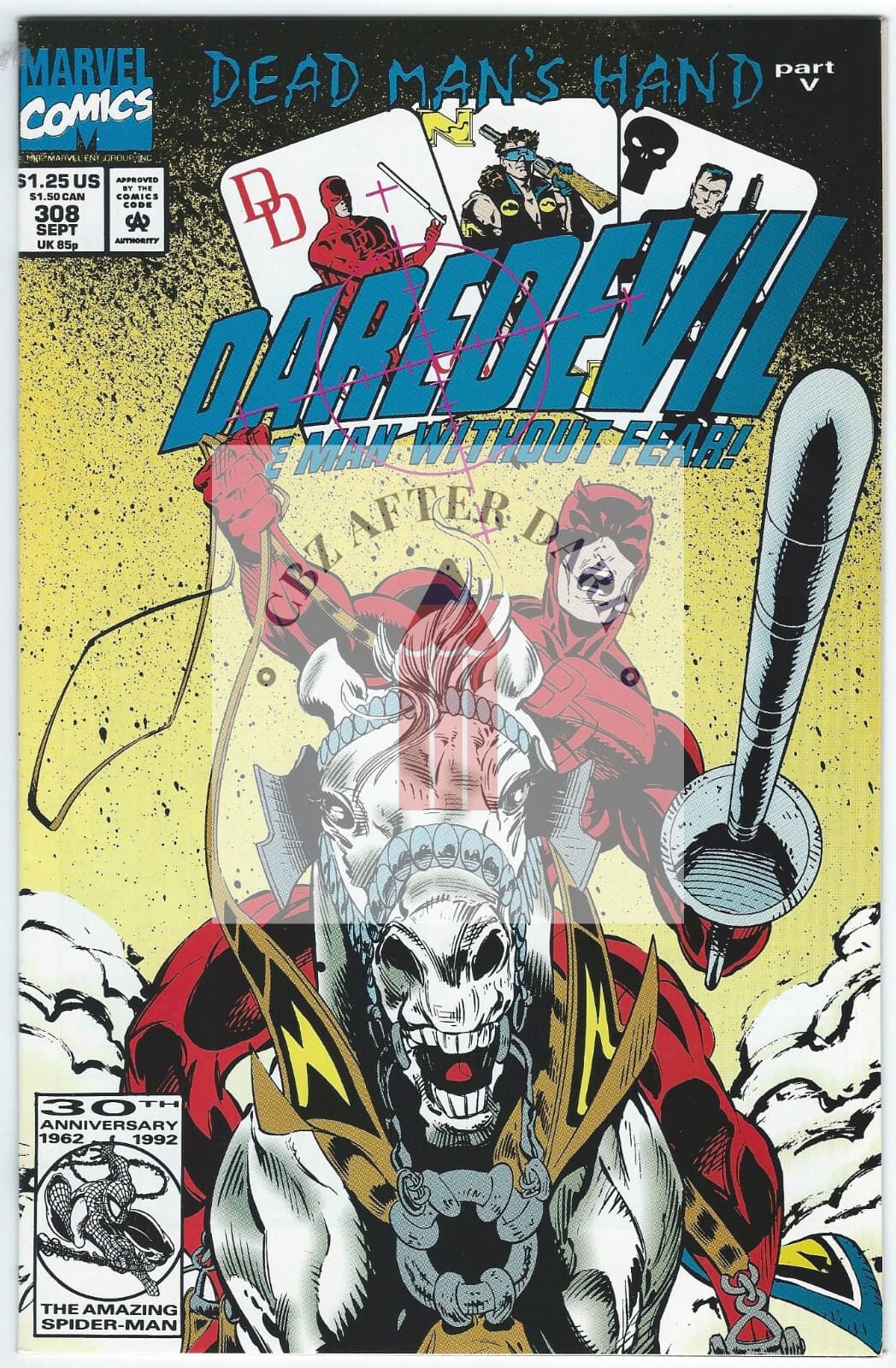 Daredevil, Vol. 1 #308A - 9.6 Near Mint + Marvel Comics - 1992 - Image 1