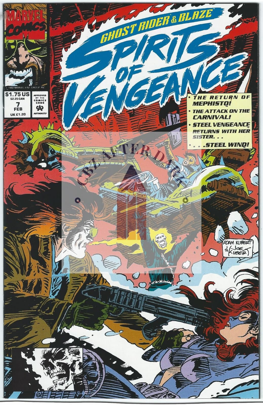 Ghost Rider / Blaze: Spirits of Vengeance #7A - 9.6 Near Mint + 1993 - Image 1