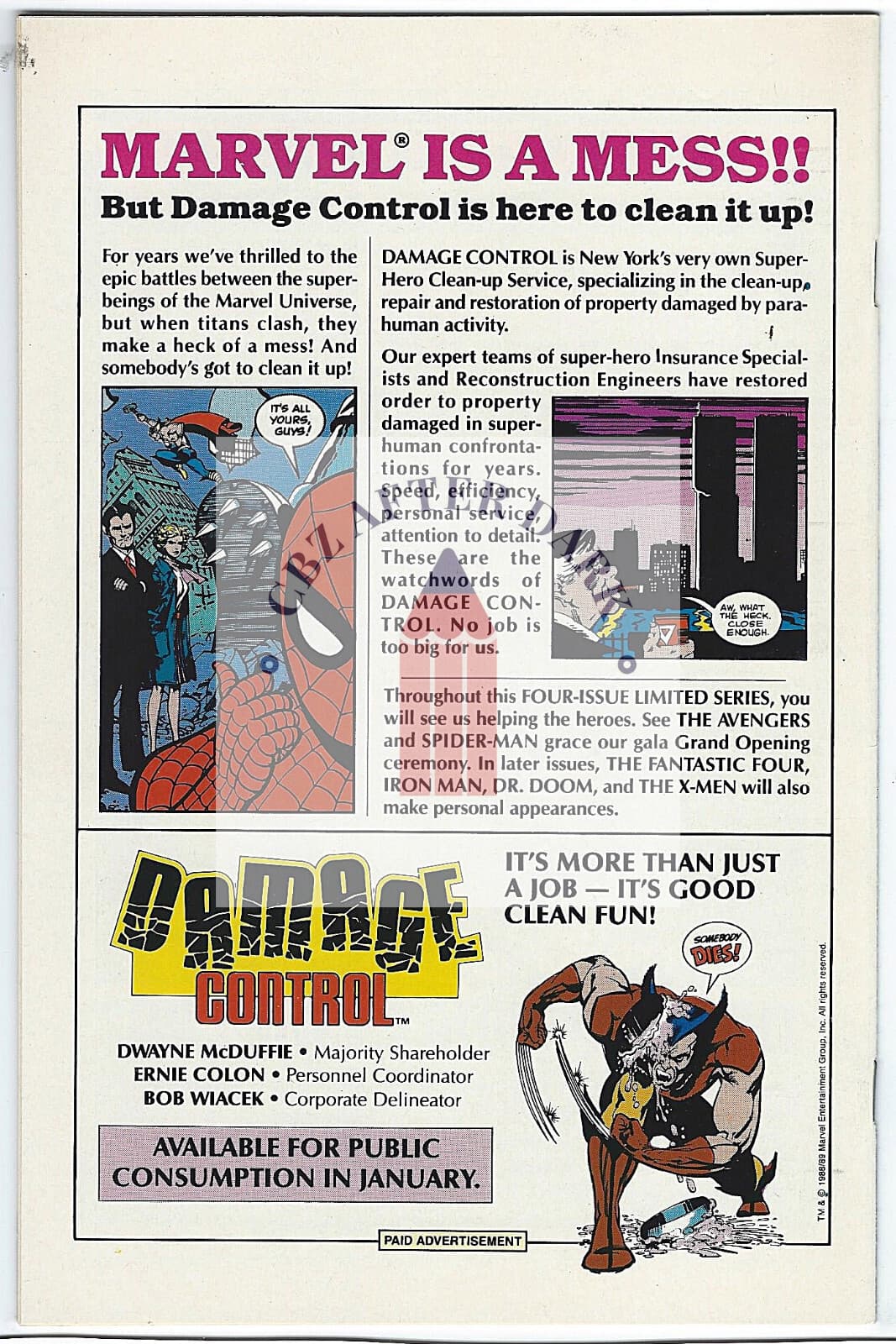 Alpha Flight, Vol. 1 #71A - 9.6 Near Mint + Marvel Comics - 1989 - Thumbnail 2