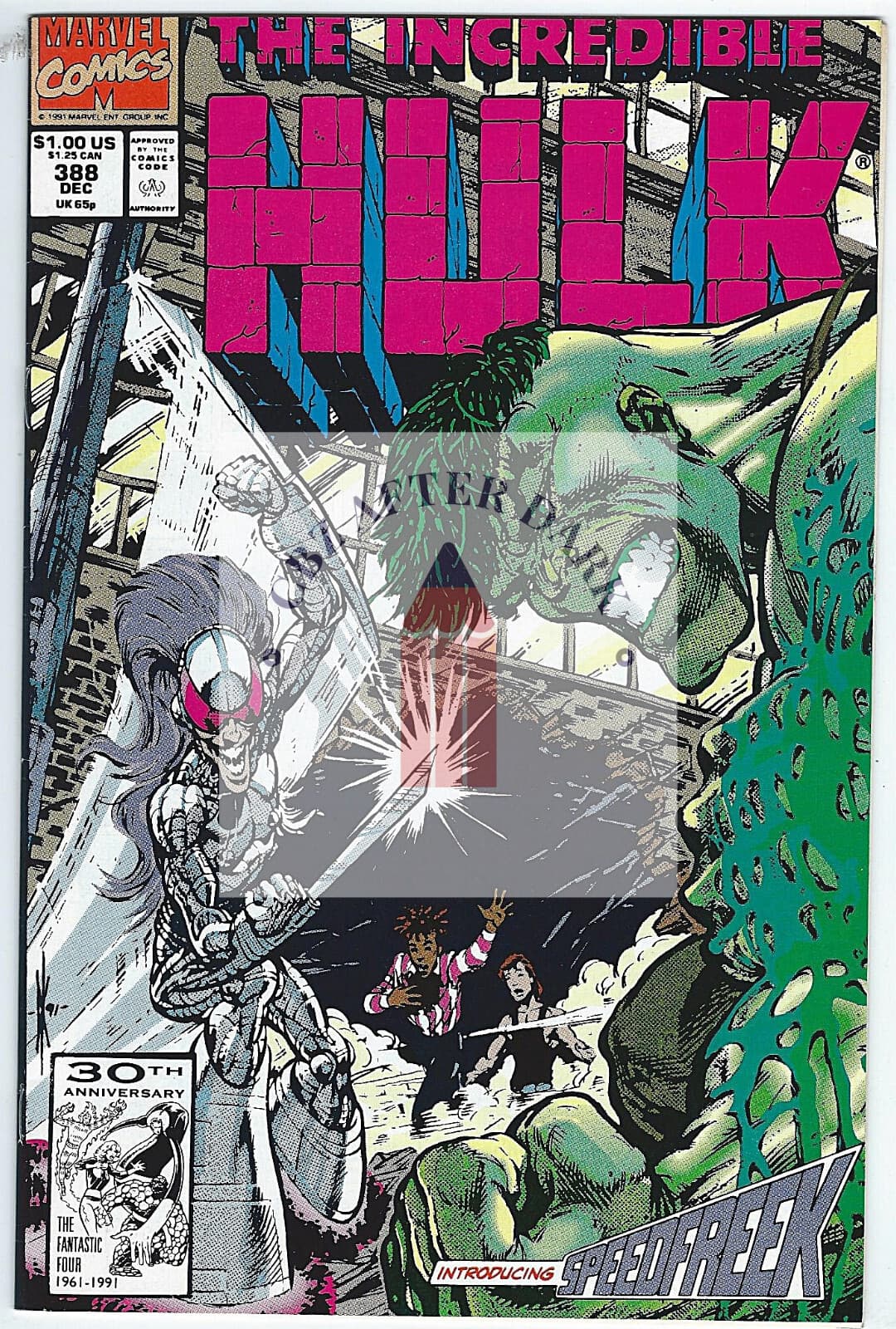 Incredible Hulk, Vol. 1 #388A - 9.2 NM - 1991 - 1st app. Speedfreek - Image 1