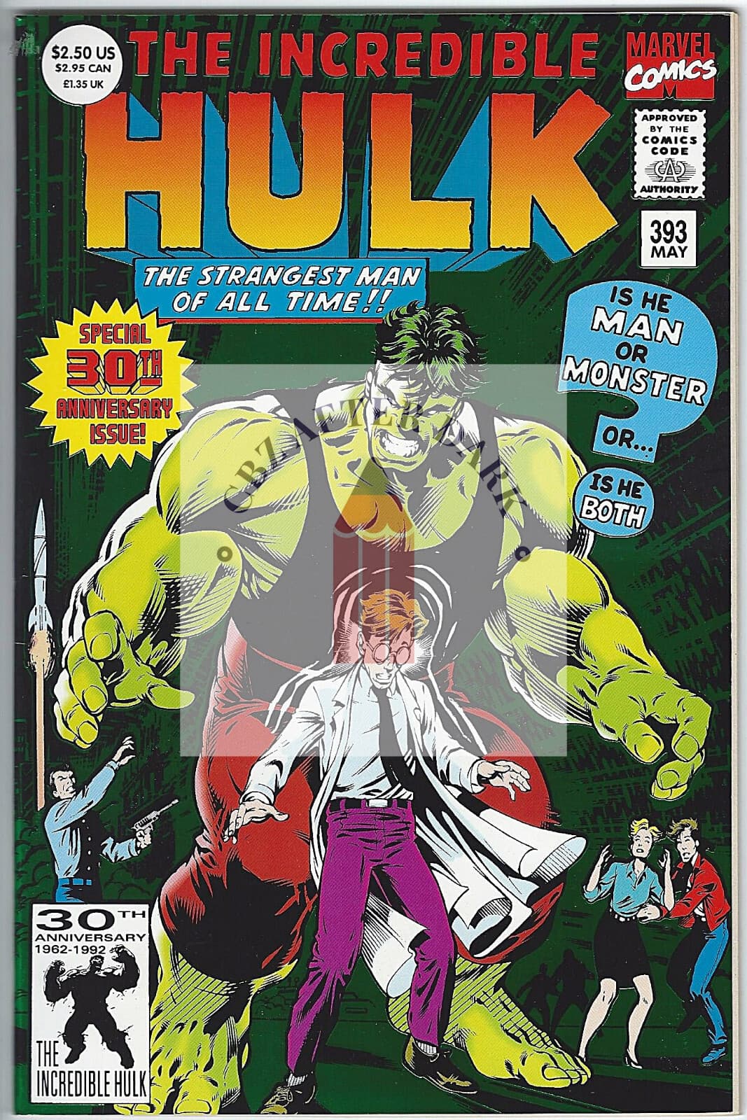Incredible Hulk, Vol. 1 #393A - 9.6 NM + 30th anniversary issue - Image 1