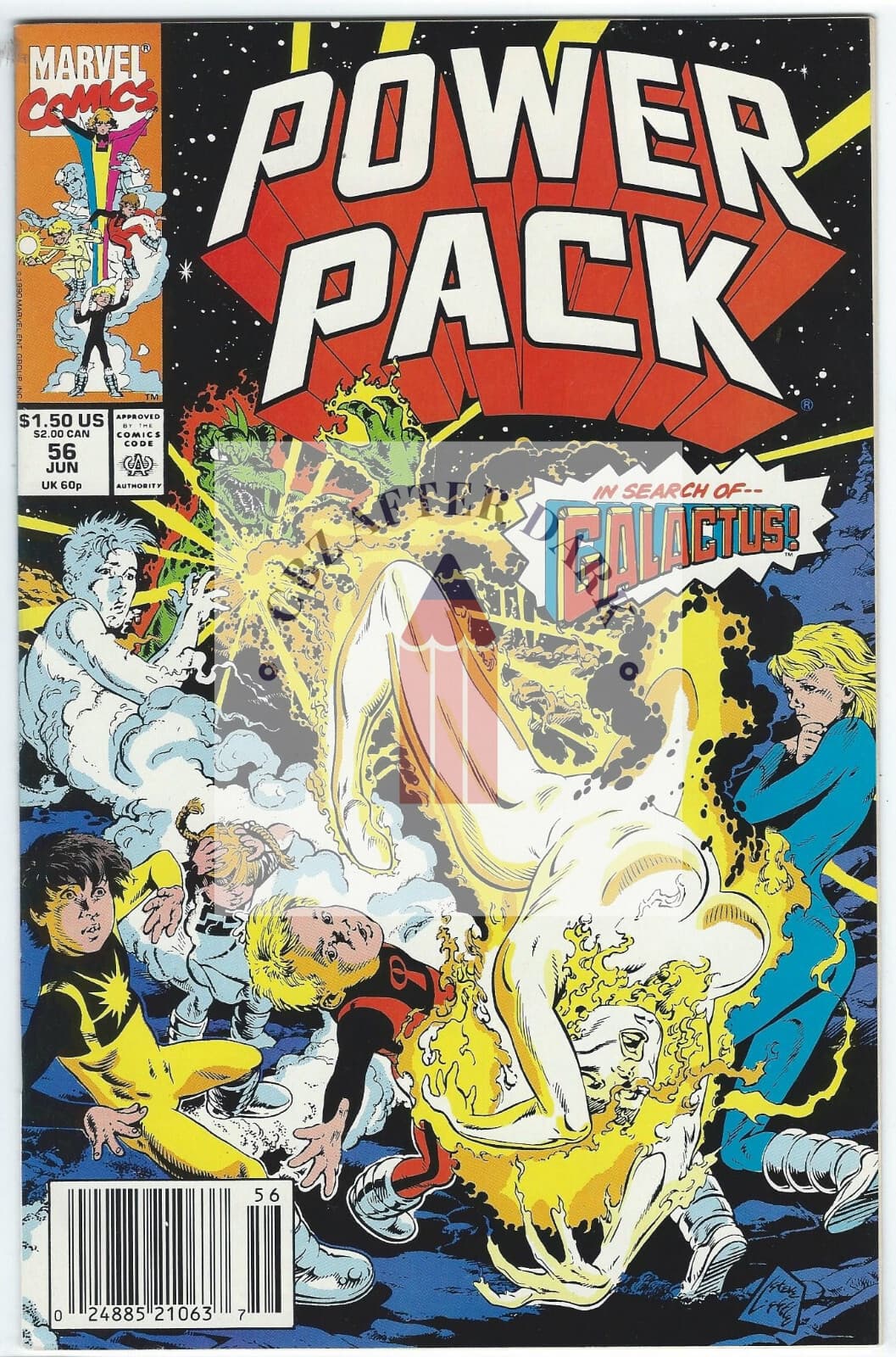 Power Pack, Vol. 1 #56 - 8.5 Very Fine + Marvel Comics - 1990 - Image 1