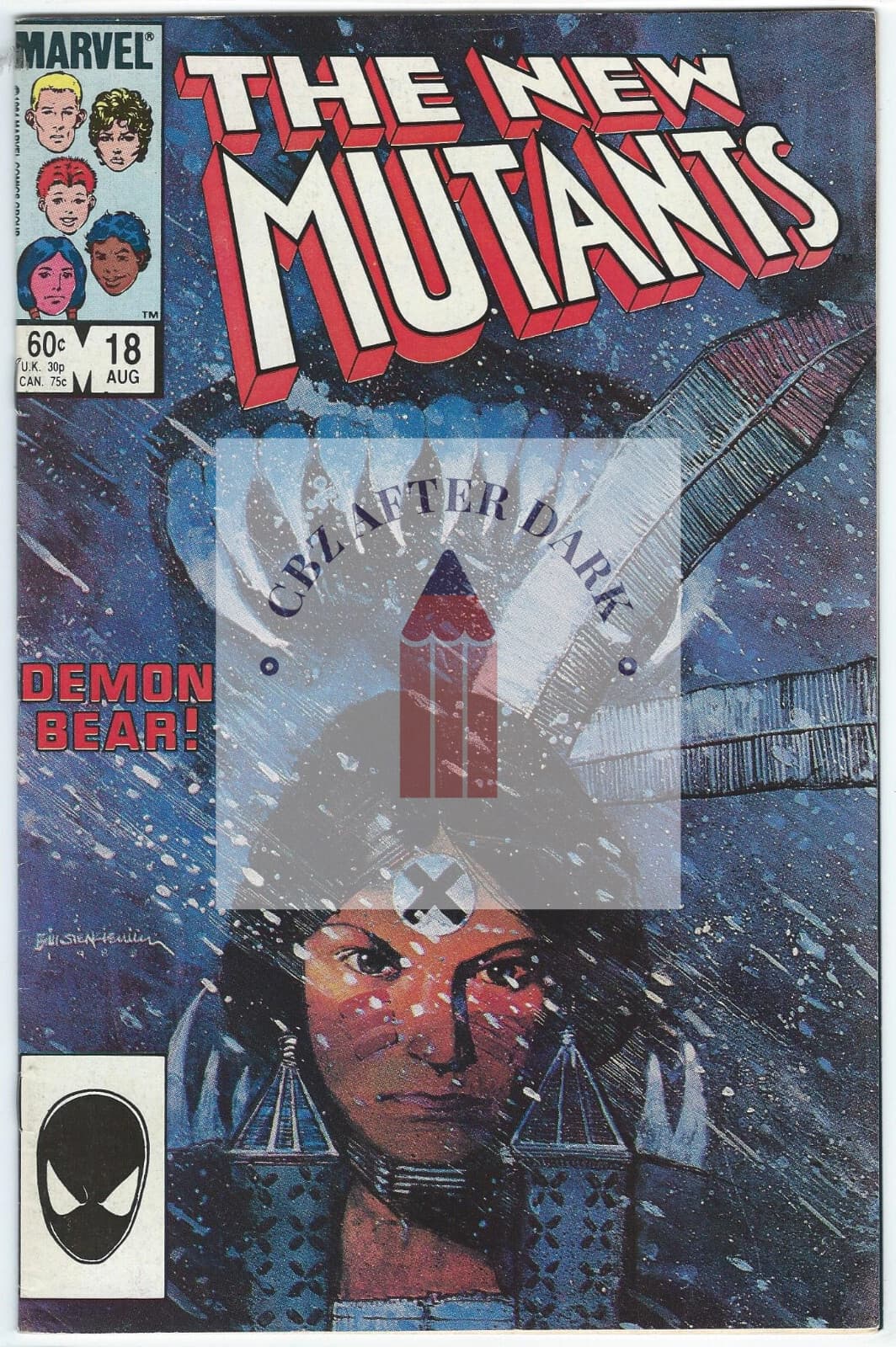 New Mutants, Vol. 1 #18A - 8.5 VF + 1st cameo app. Warlock, 1st app. Demon Bear - Image 1