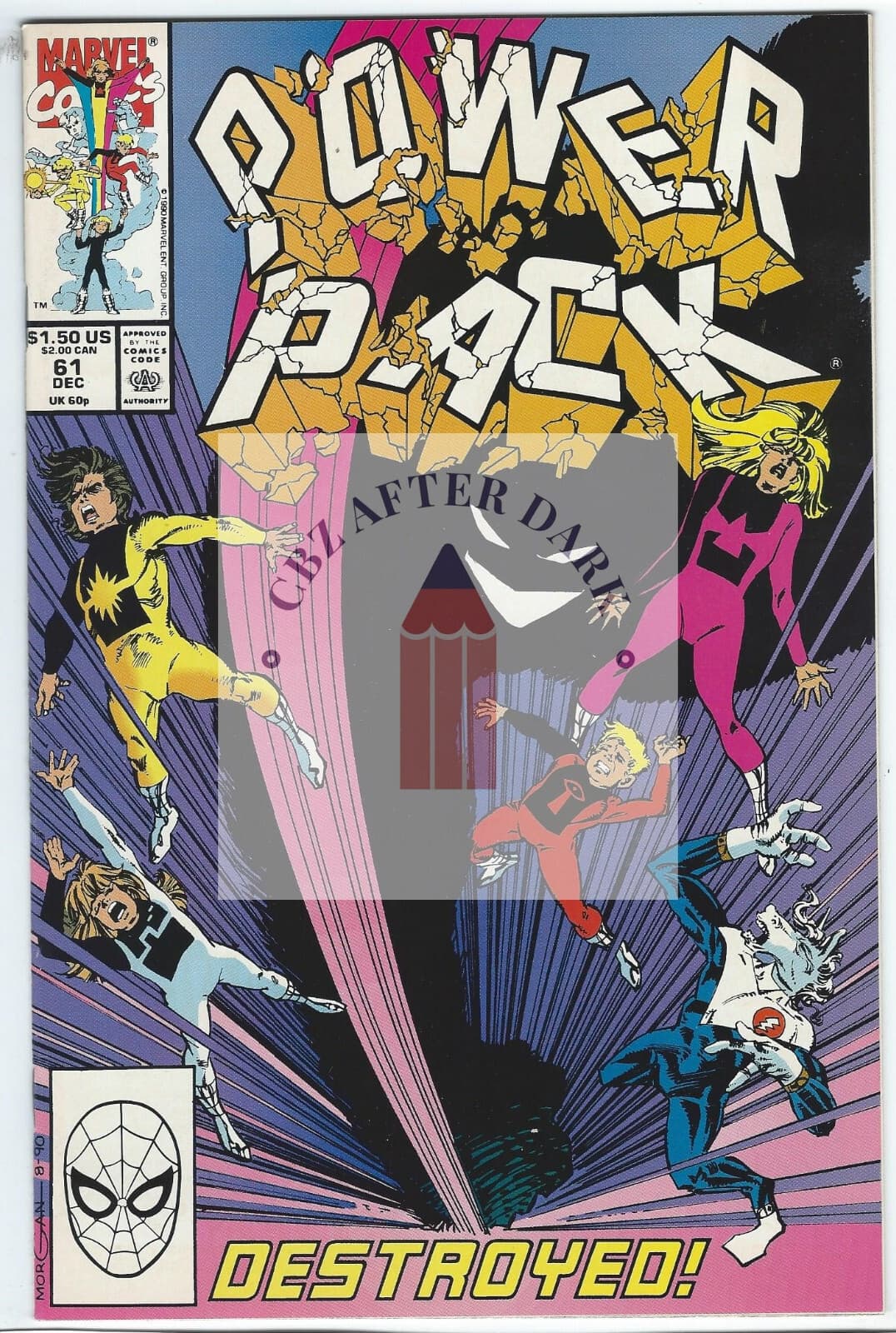 Power Pack, Vol. 1 #61 - 9.2 Near Mint - Marvel Comics - 1990 - Image 1