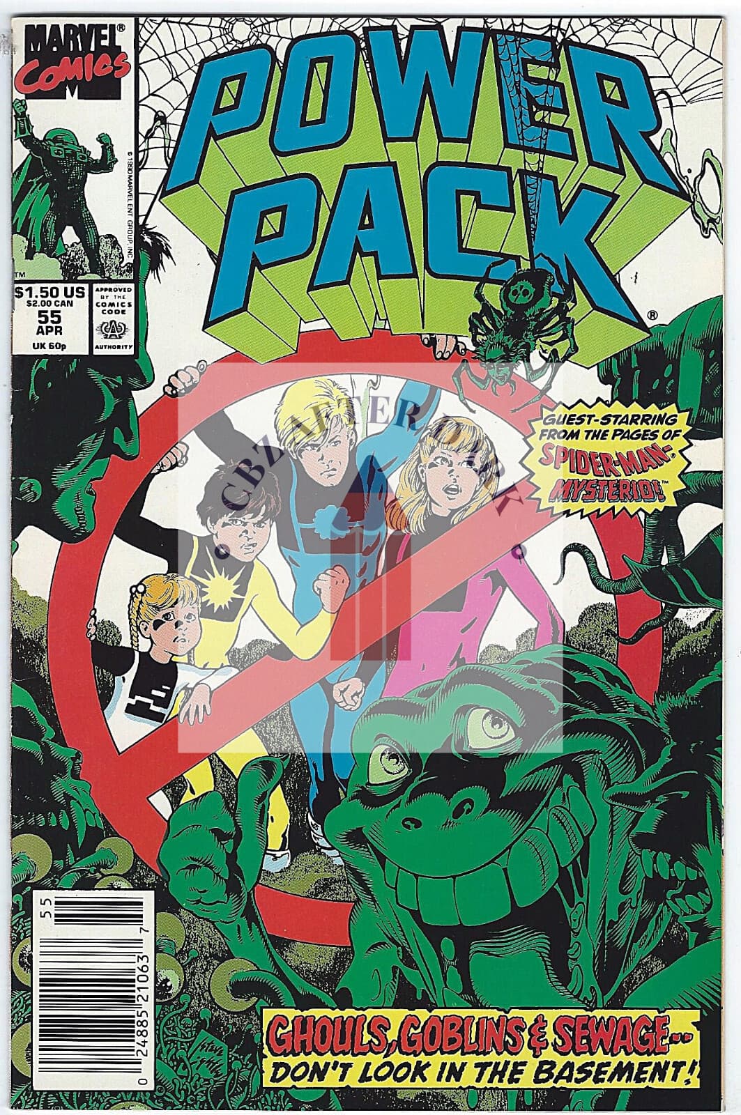 Power Pack, Vol. 1 #55 - 9.6 Near Mint + Marvel Comics - 1990 - Image 1