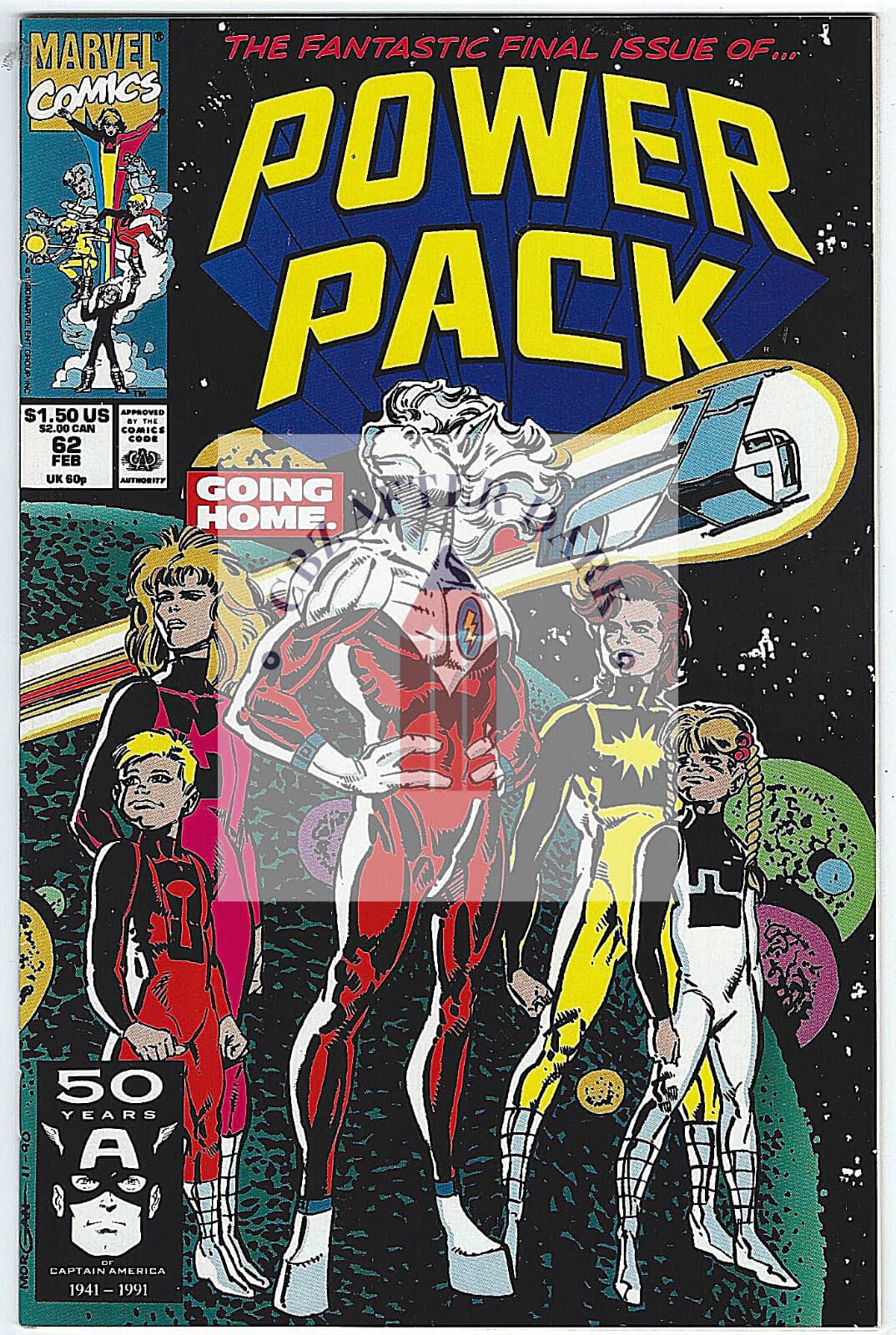 Power Pack, Vol. 1 #62 - 9.2 Near Mint - Marvel Comics - 1991 - Image 1