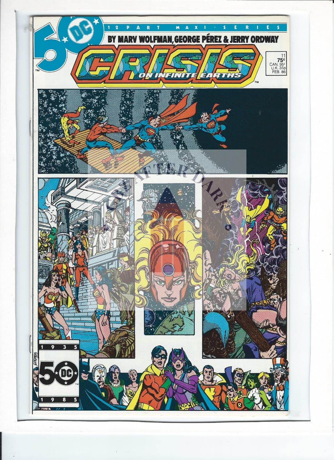 Crisis On Infinite Earths #11A - 9.2 Near Mint - DC Comics - $0.75 - 1986 - Image 1