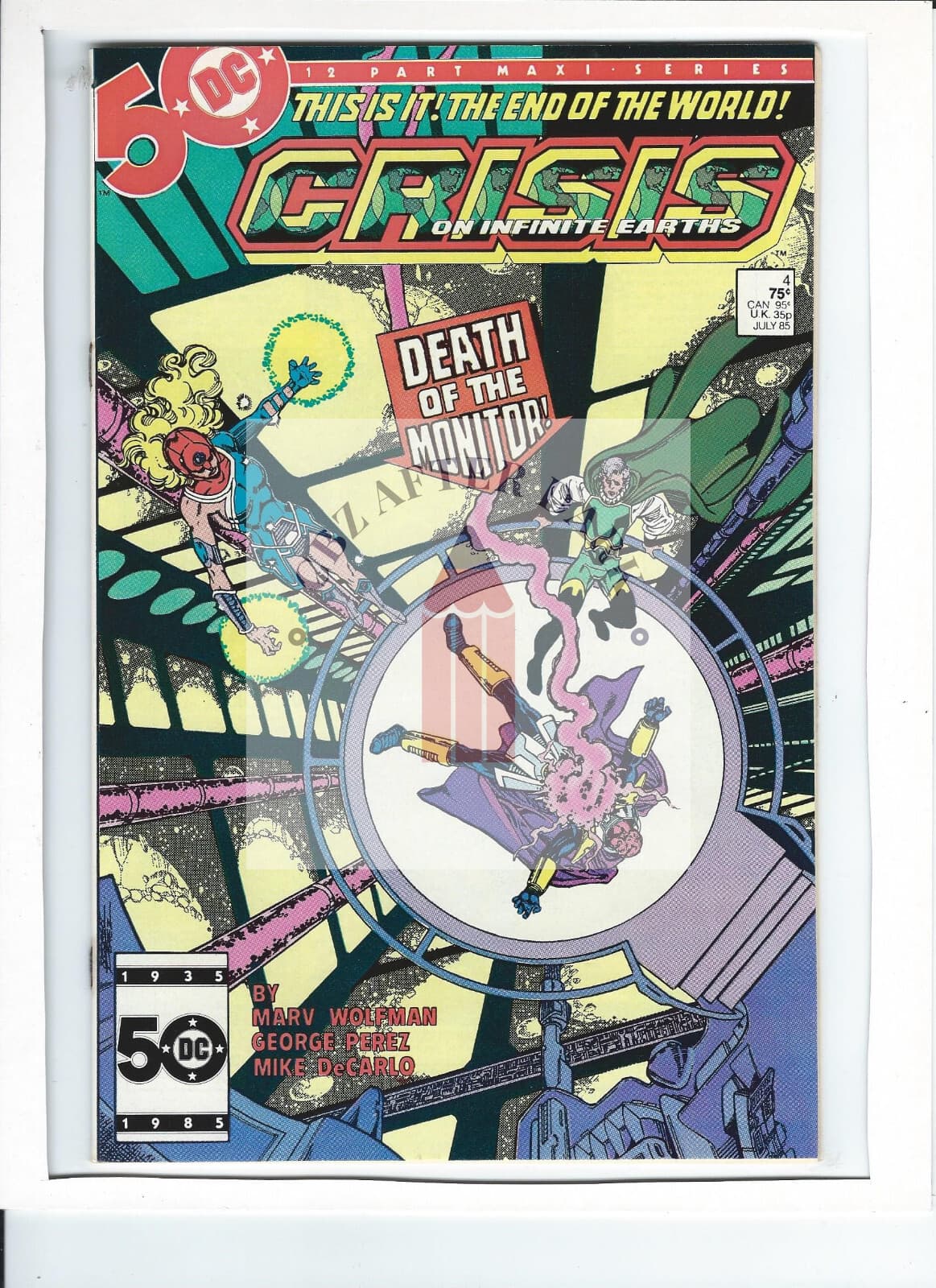 Crisis On Infinite Earths #4A - 7.5 Very Fine - 2nd app. John Constantine - Image 1