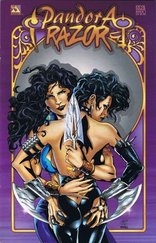 Pandora / Razor #1A - 9.0 Very Fine / Near Mint Avatar Press 1999 - Image 1