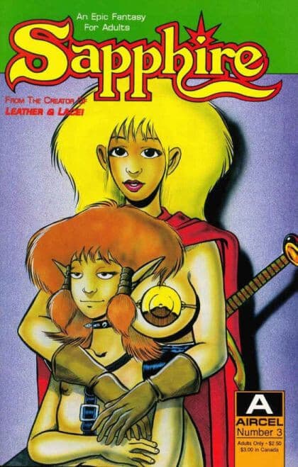 Sapphire (Aircel) - Polybagged #3 - 9.2 Near Mint - Aircel Publishing 1990 - Image 1