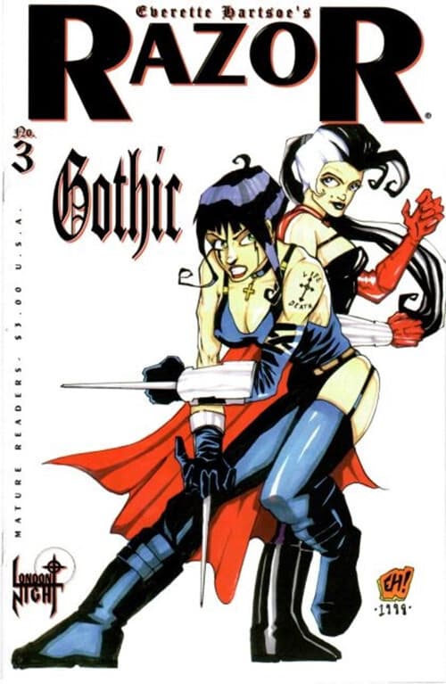 Razor: Gothic #3 - 9.2 Near Mint - London Night Studios 1998 - Image 1